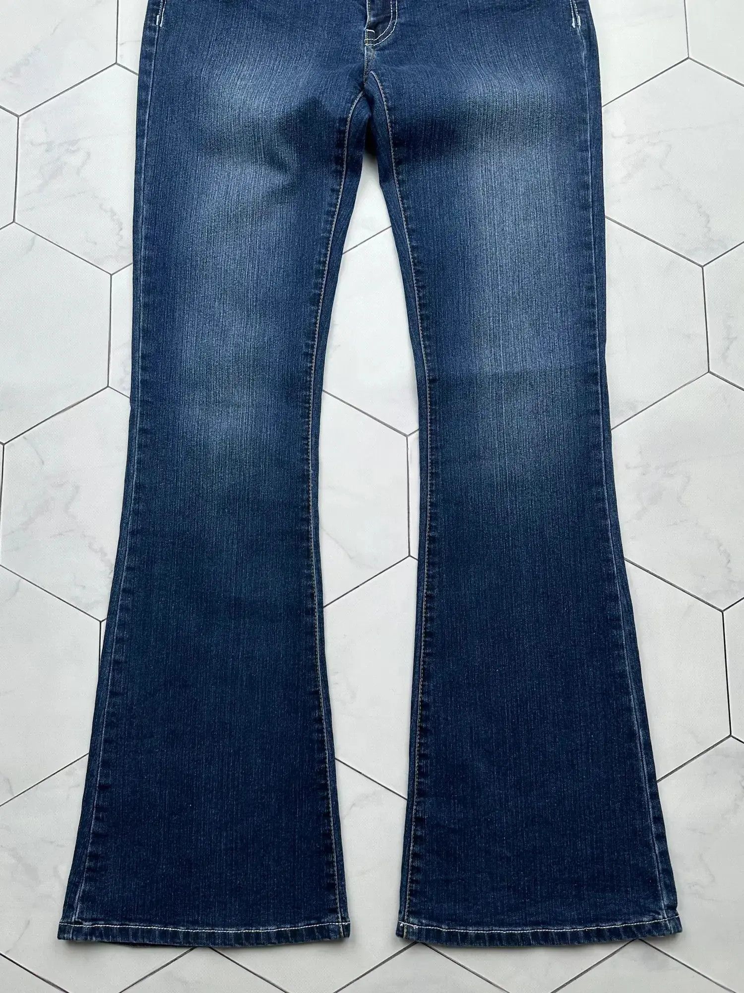 Vintage Vintage Flare Jeans E2(B8) Size 27" / US 4 / IT 40 - 3 Thumbnail