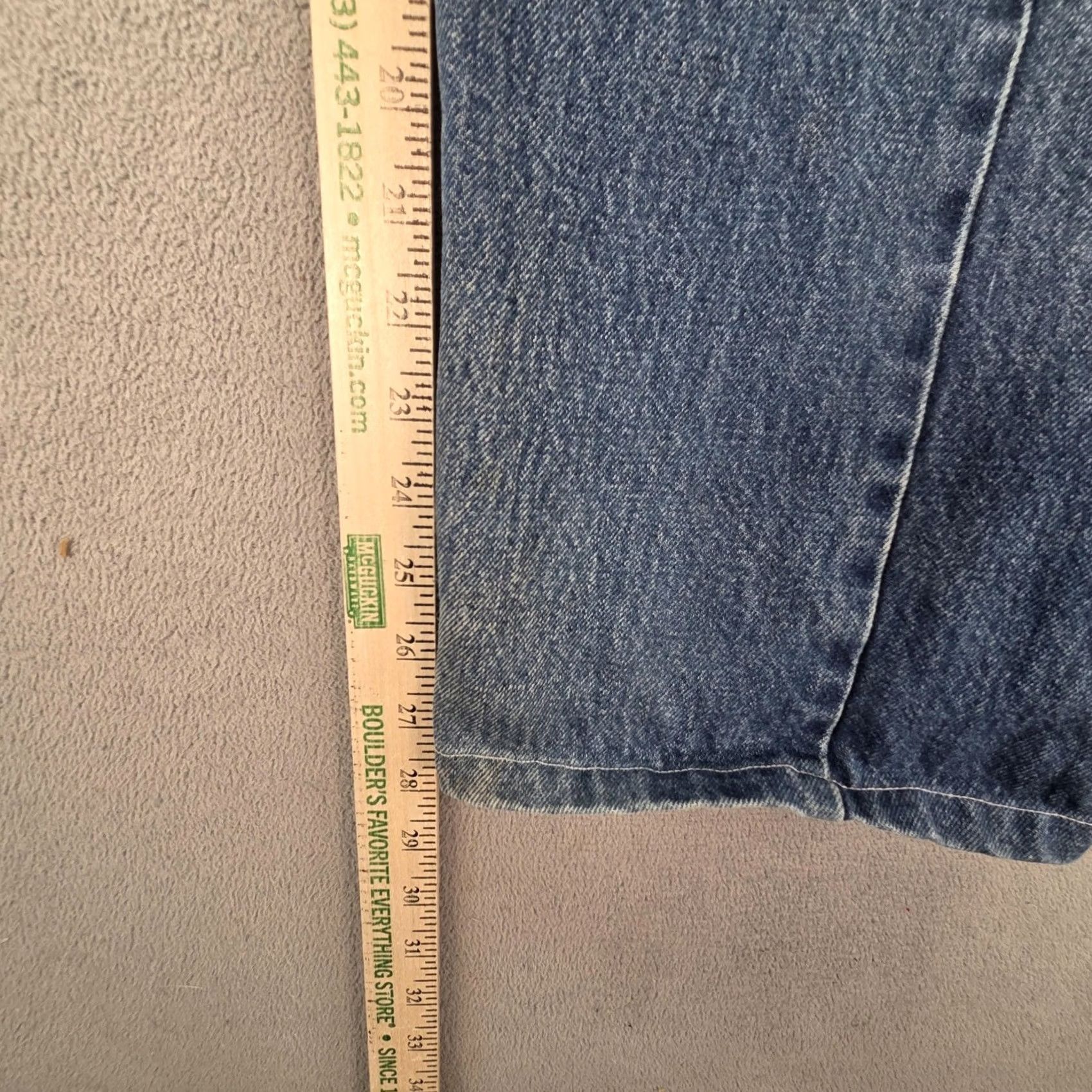 Levi's VTG Levi's Engineered Jeans Mens Light Wash Straight 29x28 Distressed Pockets Vintage Denim Button Fits 29 Mens Clothing Jeans Size US 29 - 4 Thumbnail