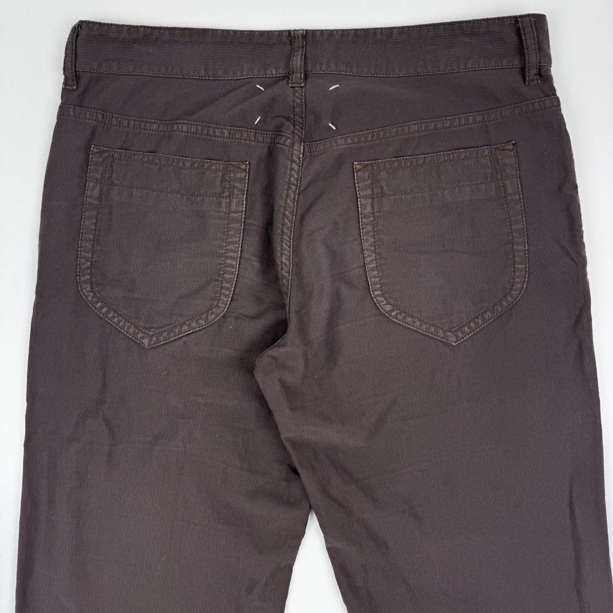 Maison Margiela SS2007 Martin Margiela Brown Cotton Relaxed Straight Pants Size US 31 - 6 Thumbnail