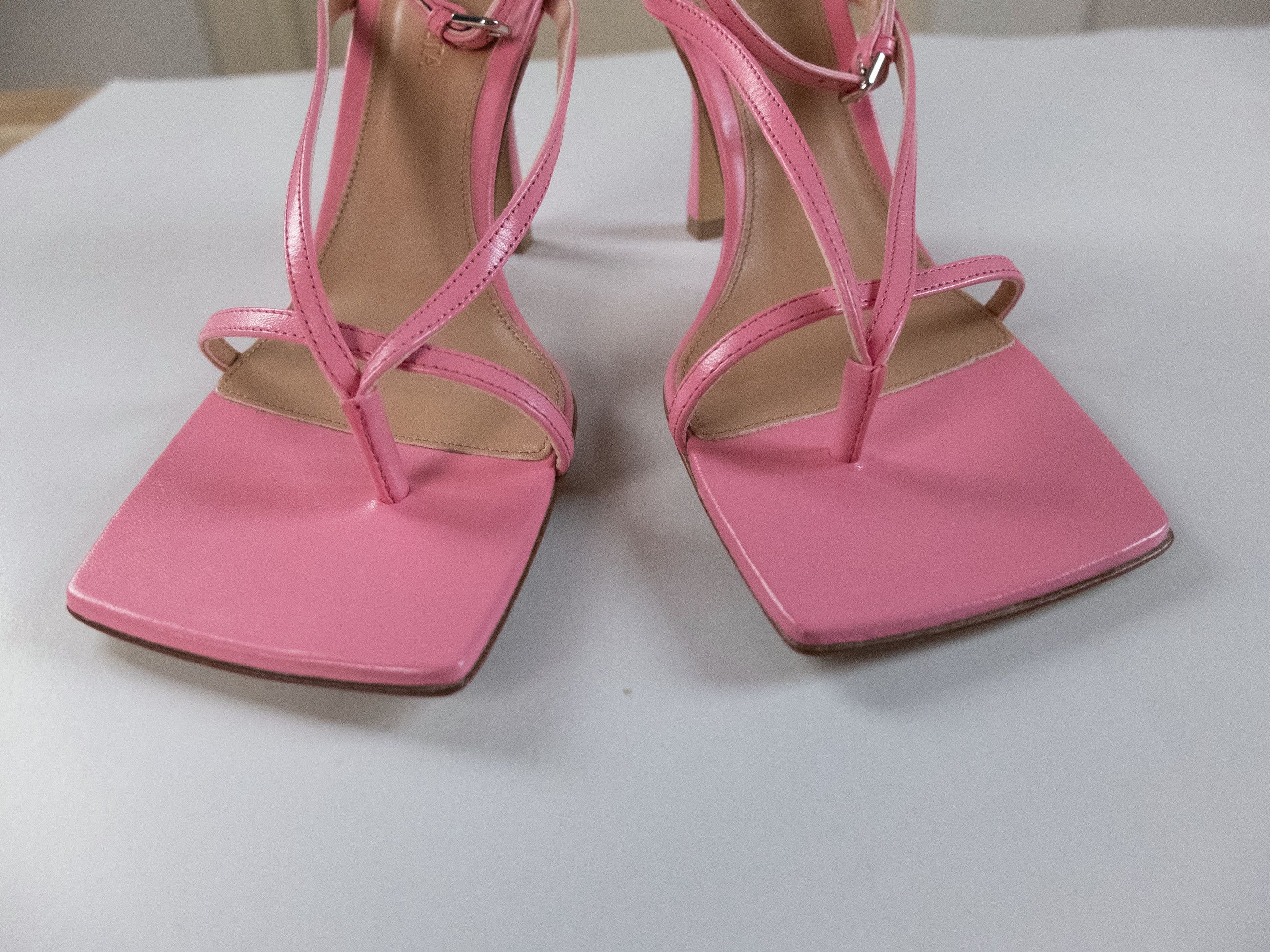 Bottega Veneta BOTTEGA VENETA Stretch blossom pink leather sandals 7 37 q Size US 7 / IT 37 - 5 Thumbnail