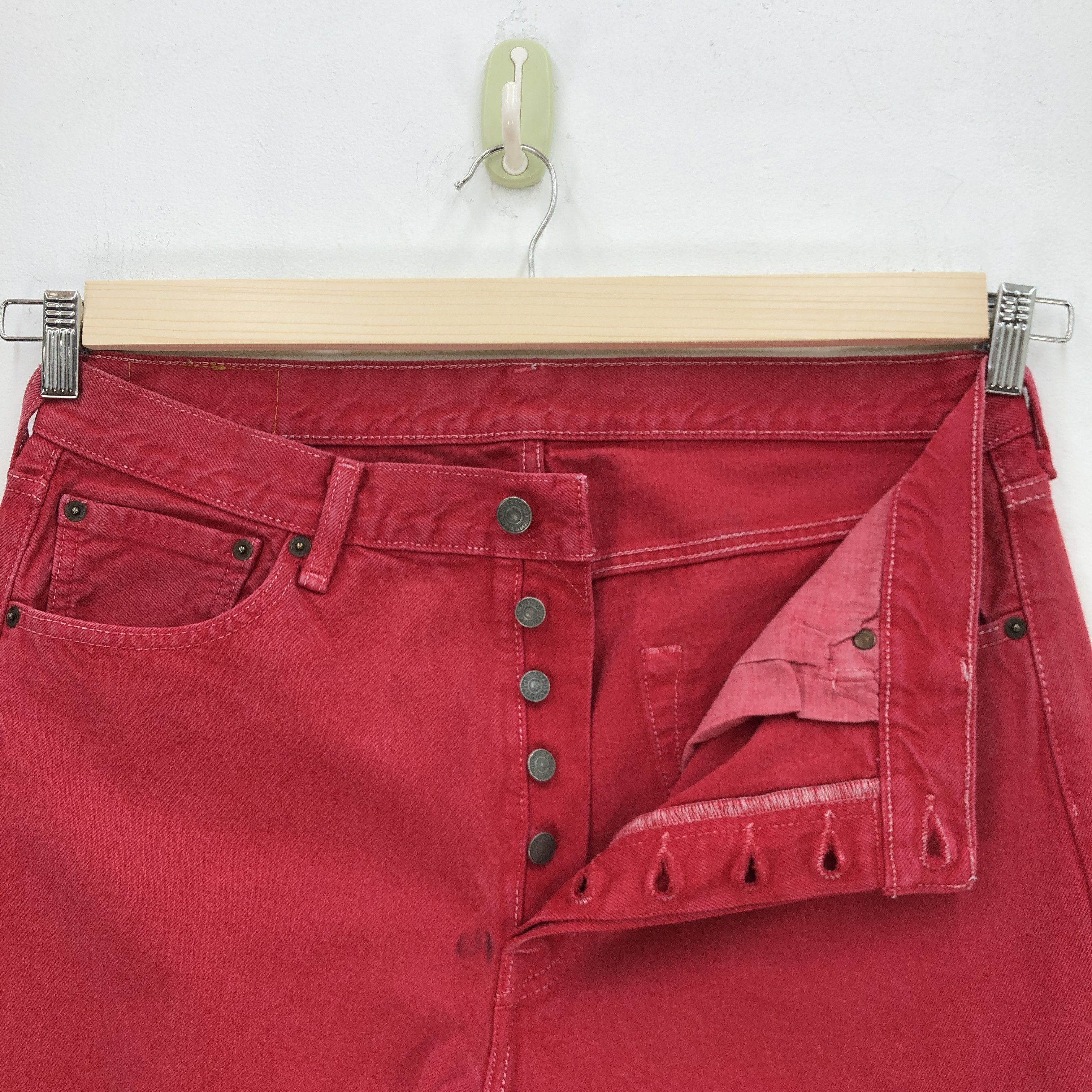 Levi's Vintage Levis Jeans Levi's 501 Denim Levis Red Colour Pants Size US 34 / EU 50 - 6 Thumbnail