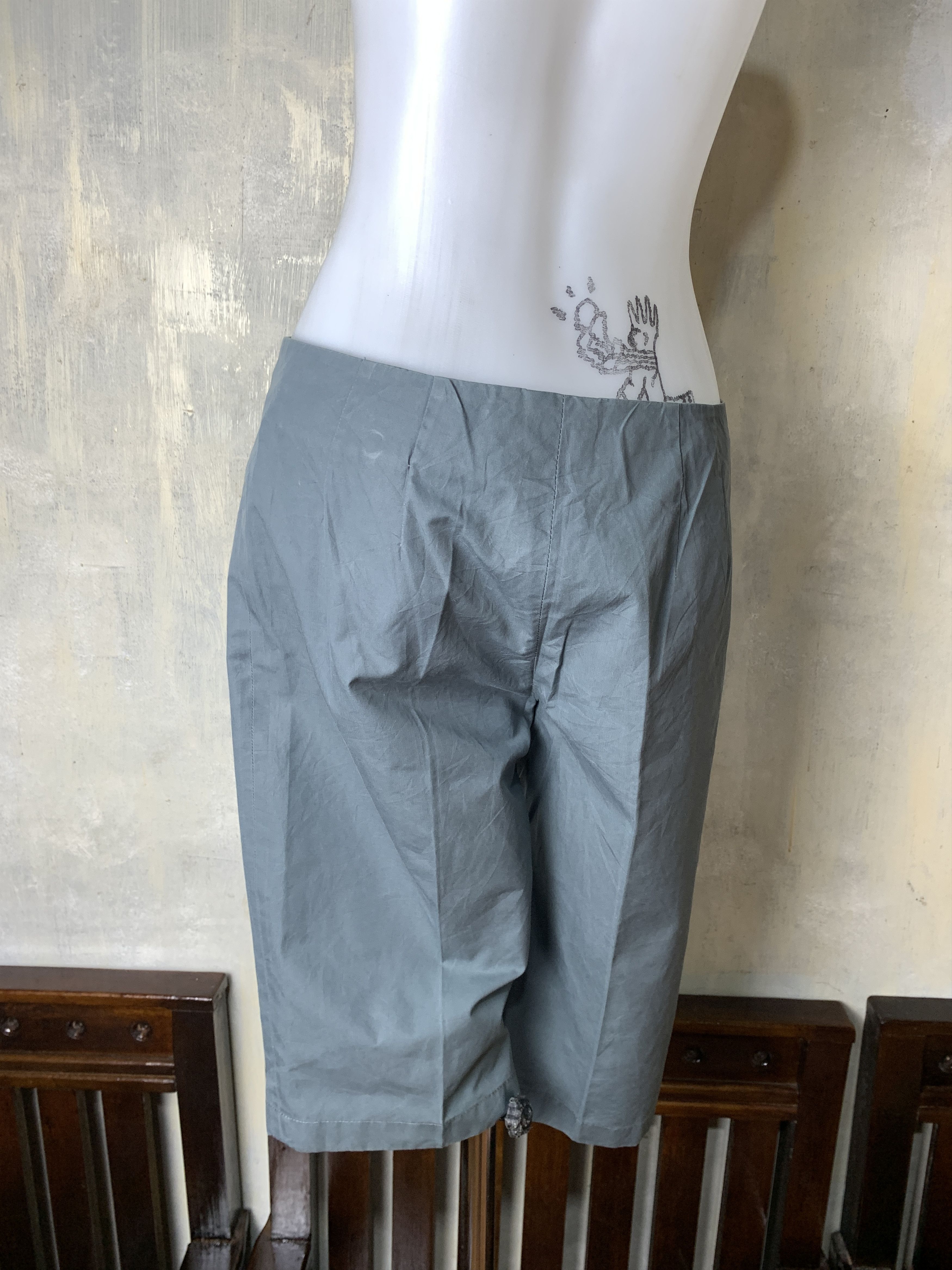 Marni MARNI Charcoal Lowrise Capri Shorts (29) Size 29" - 3 Thumbnail