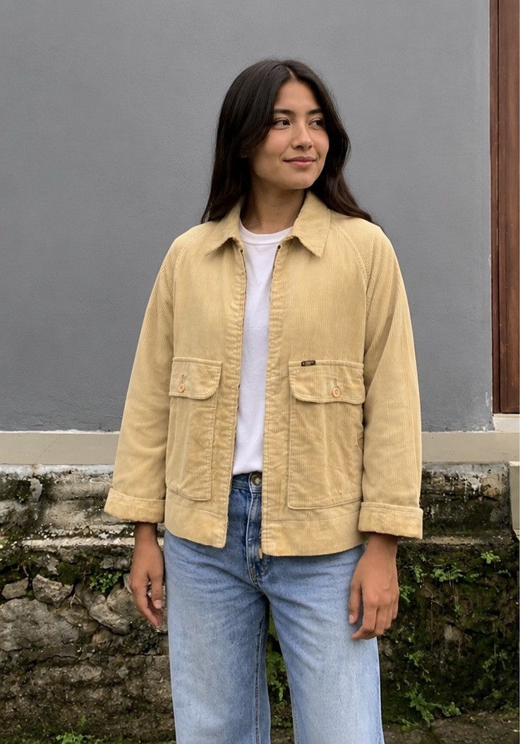 Vintage 🪖Vintage LEE M.R Corduroy Khaki Style Jacket (Woman) Size US S / EU 44-46 / 1 - 1 Thumbnail