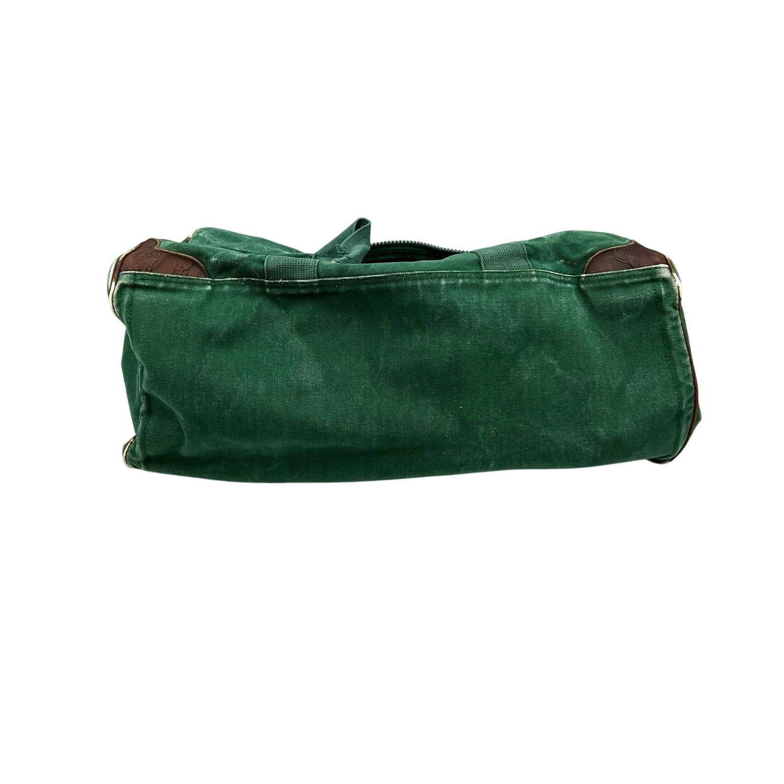 J.Crew Vintage J.Crew Green Canvas Duffle Bag Size ONE SIZE - 11 Thumbnail