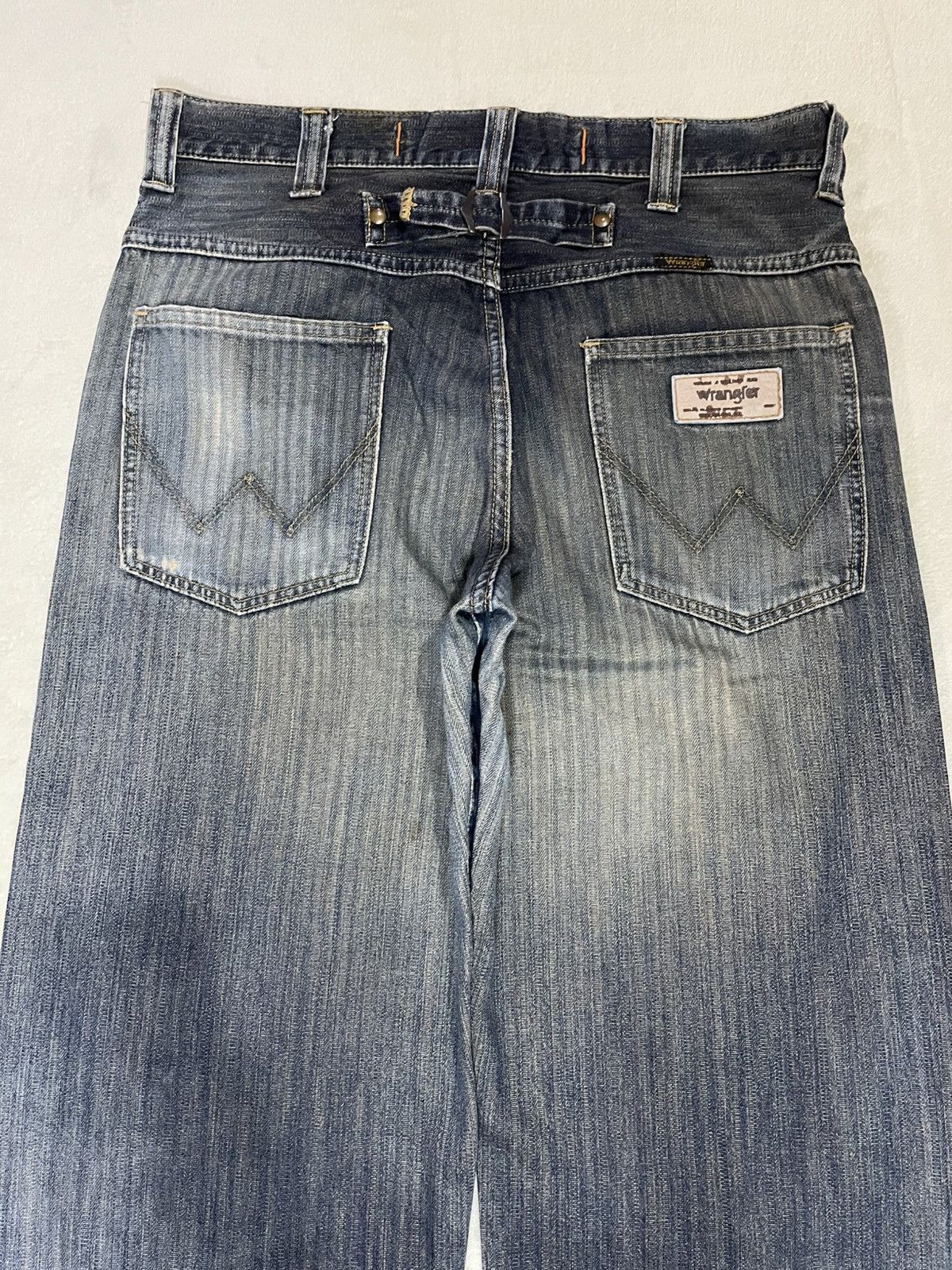 Wrangler Vintage Wrangler Buckle Baggy Faded Denim Jeans Size US 34 / EU 50 - 10 Thumbnail