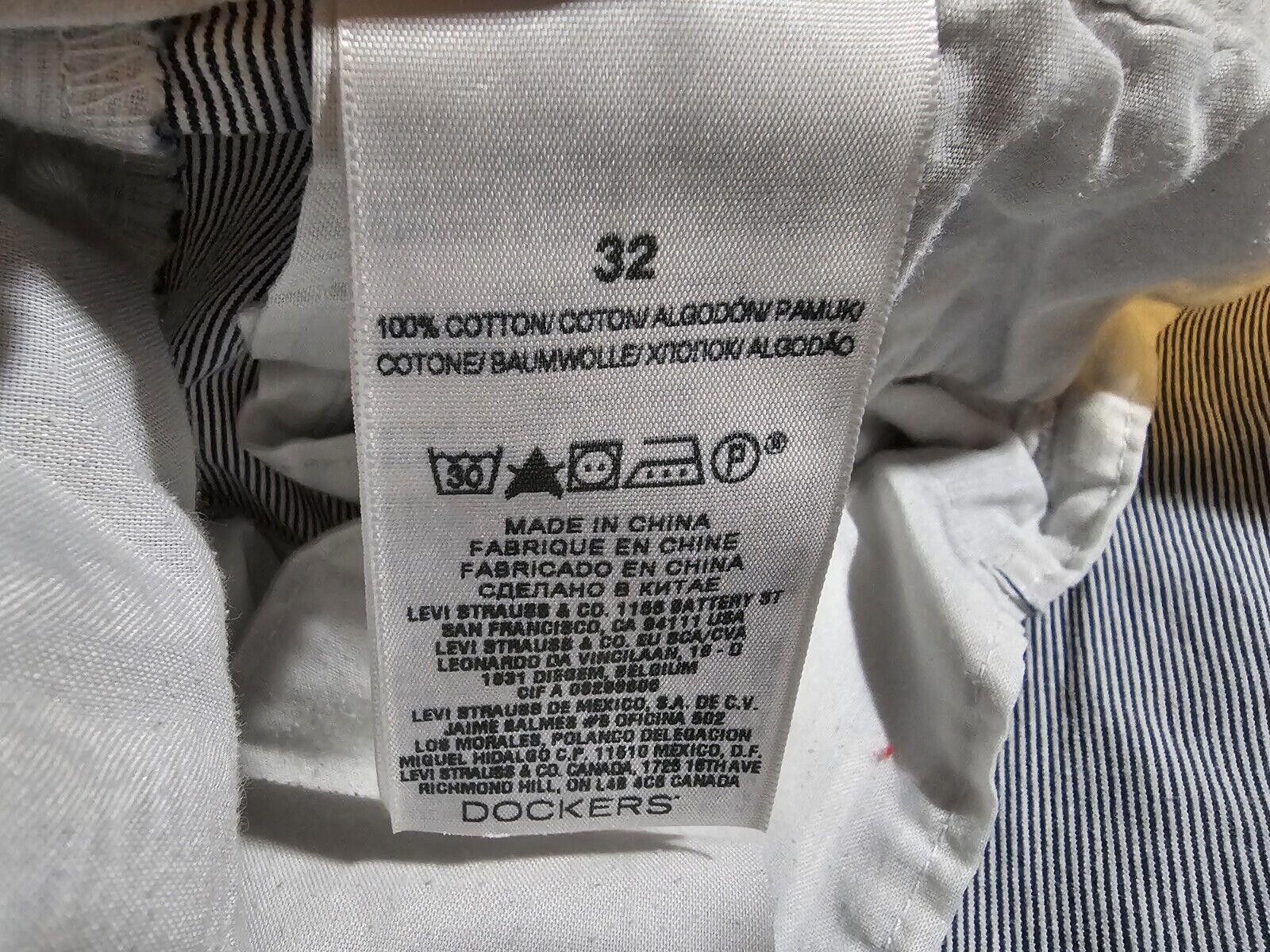 Dockers Dockers Size 32 Blue White Stripe Seersucker Shorts Size US 32 / EU 48 - 5 Thumbnail