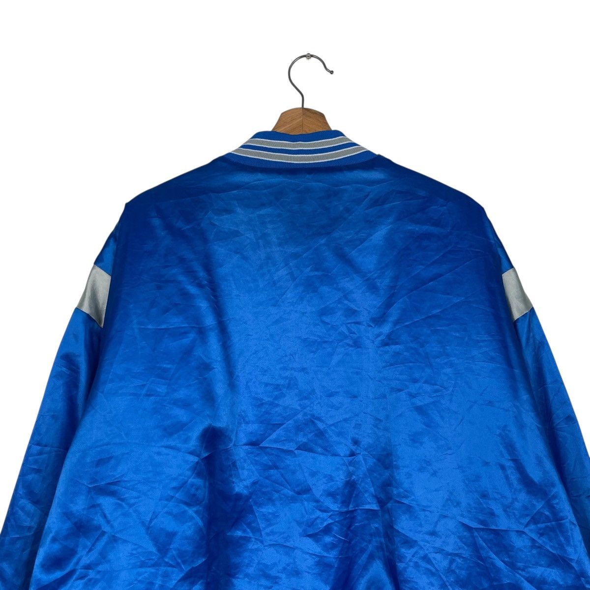 NFL Vintage 80s NFL Detroit Lions Satin Bomber Size US XXL / EU 58 / 5 - 8 Thumbnail