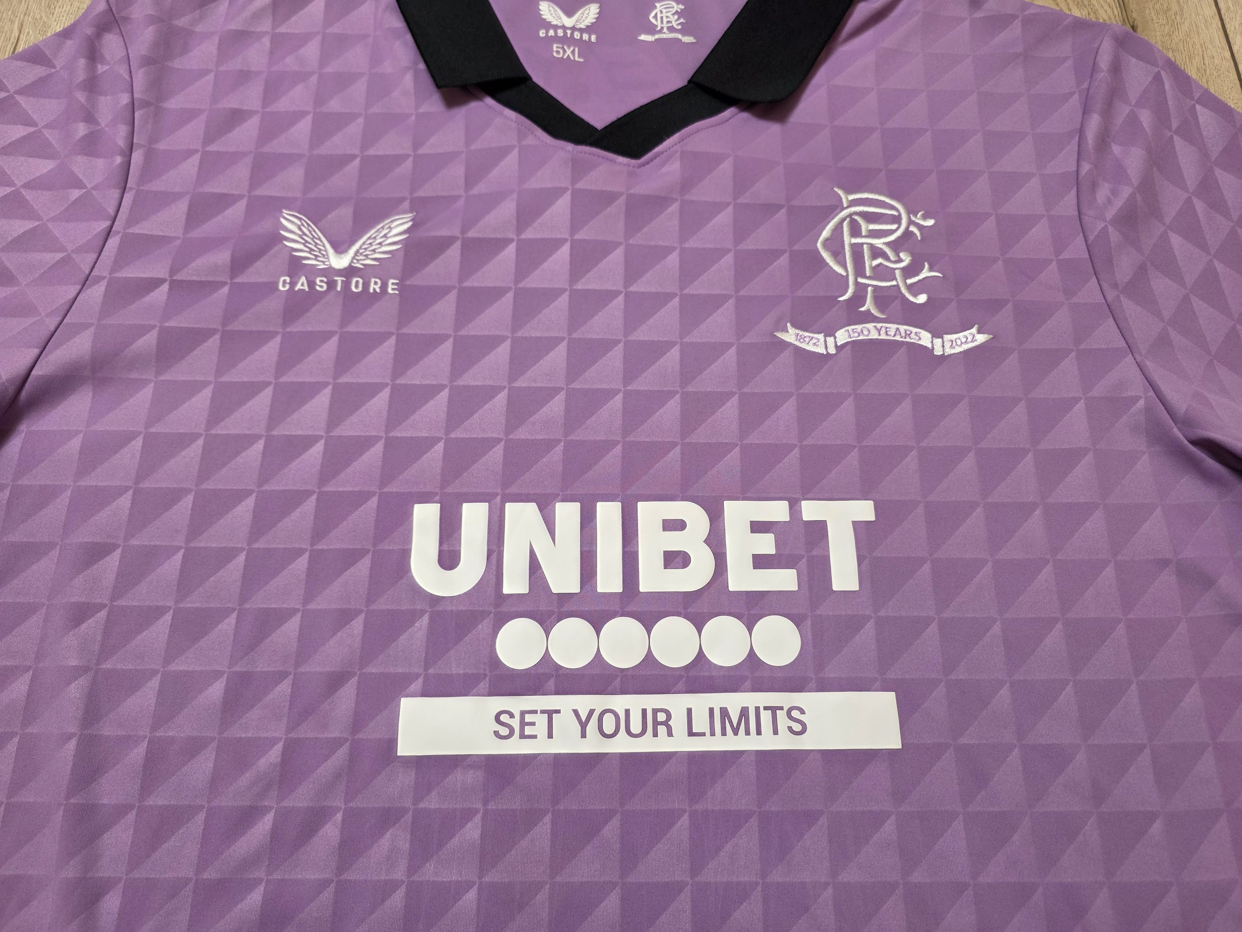 All Sport GLASGOW RANGERS 2022 THIRD FOOTBALL SHIRT SOCCER JERSEY 5XL Size US XXL / EU 58 / 5 - 3 Thumbnail