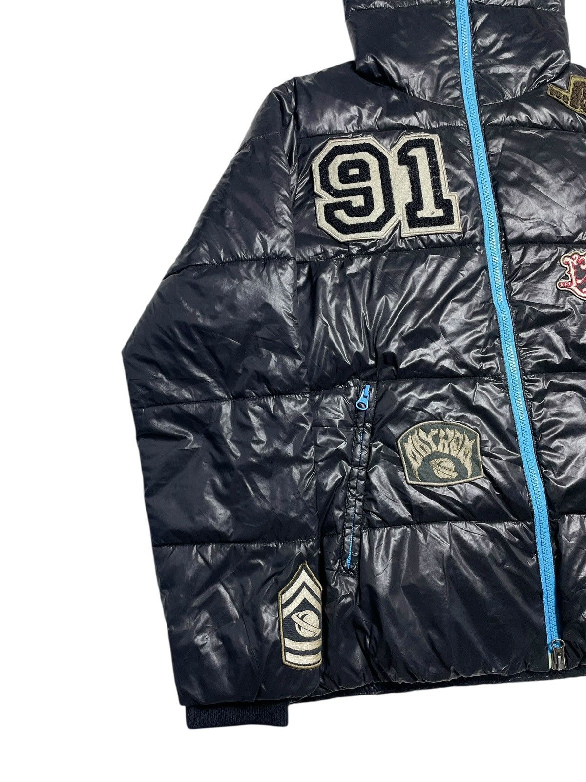 Angel Blue 2000’s Lost Enterpises - Puffer Skate Patch Jacket Size US L / EU 52-54 / 3 - 6 Thumbnail
