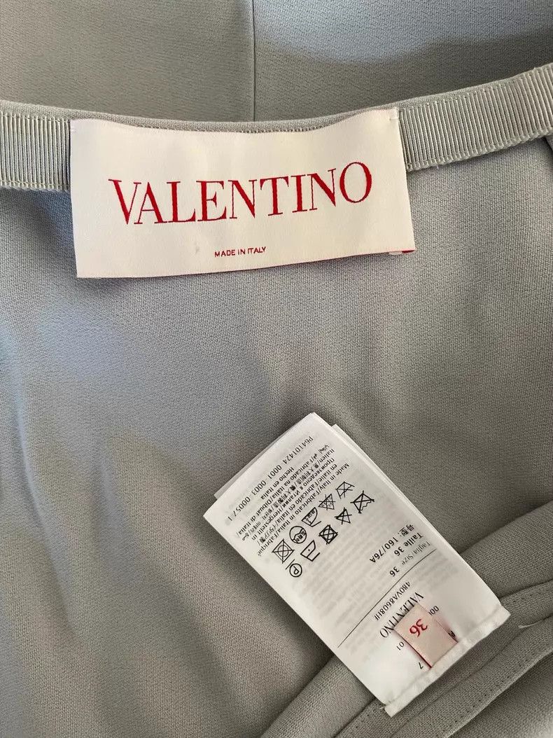Valentino Valentino Grey cape dress Size XXS / US 00 / IT 34 - 4 Thumbnail