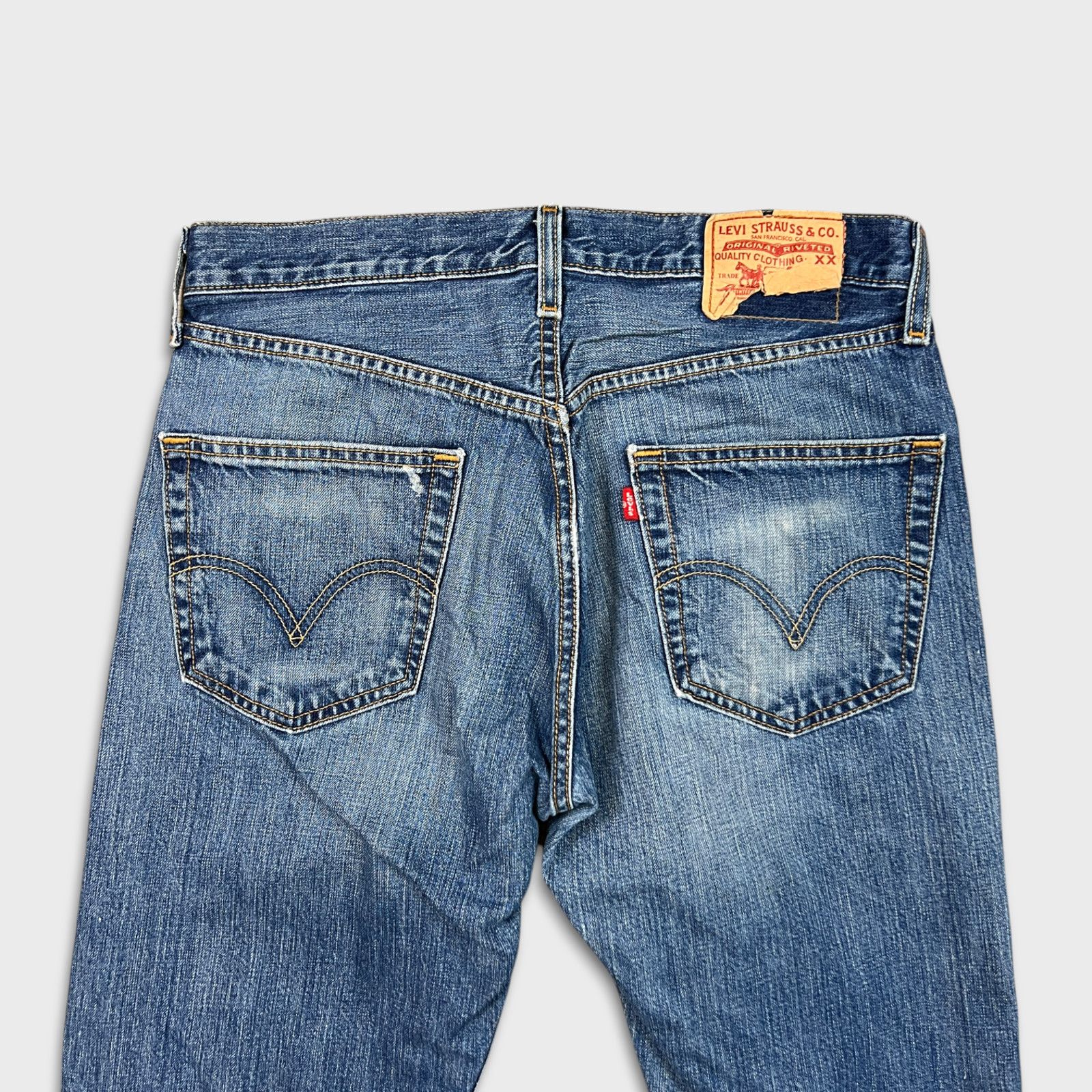 Levi's × Vintage Vintage Levi's 501 Jeans 32x31 Original Straight 90s Denim Size US 32 / EU 48 - 7 Thumbnail