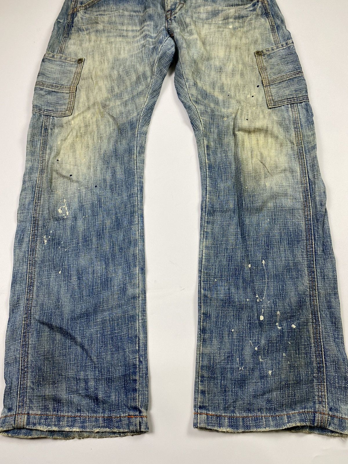 If Six Was Nine × Japanese Brand × Le Grande Bleu (L.G.B.) japanese brand genoeae cargos jeans pant Size US 32 / EU 48 - 2 Thumbnail