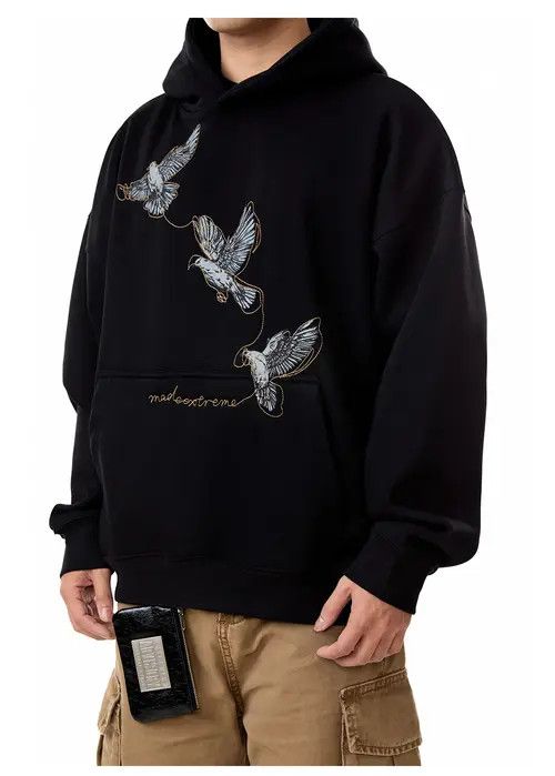 VIBE EAGLE Embroidered Graphic Pullover Hoodie Size US L / EU 52-54 / 3 - 1 Thumbnail