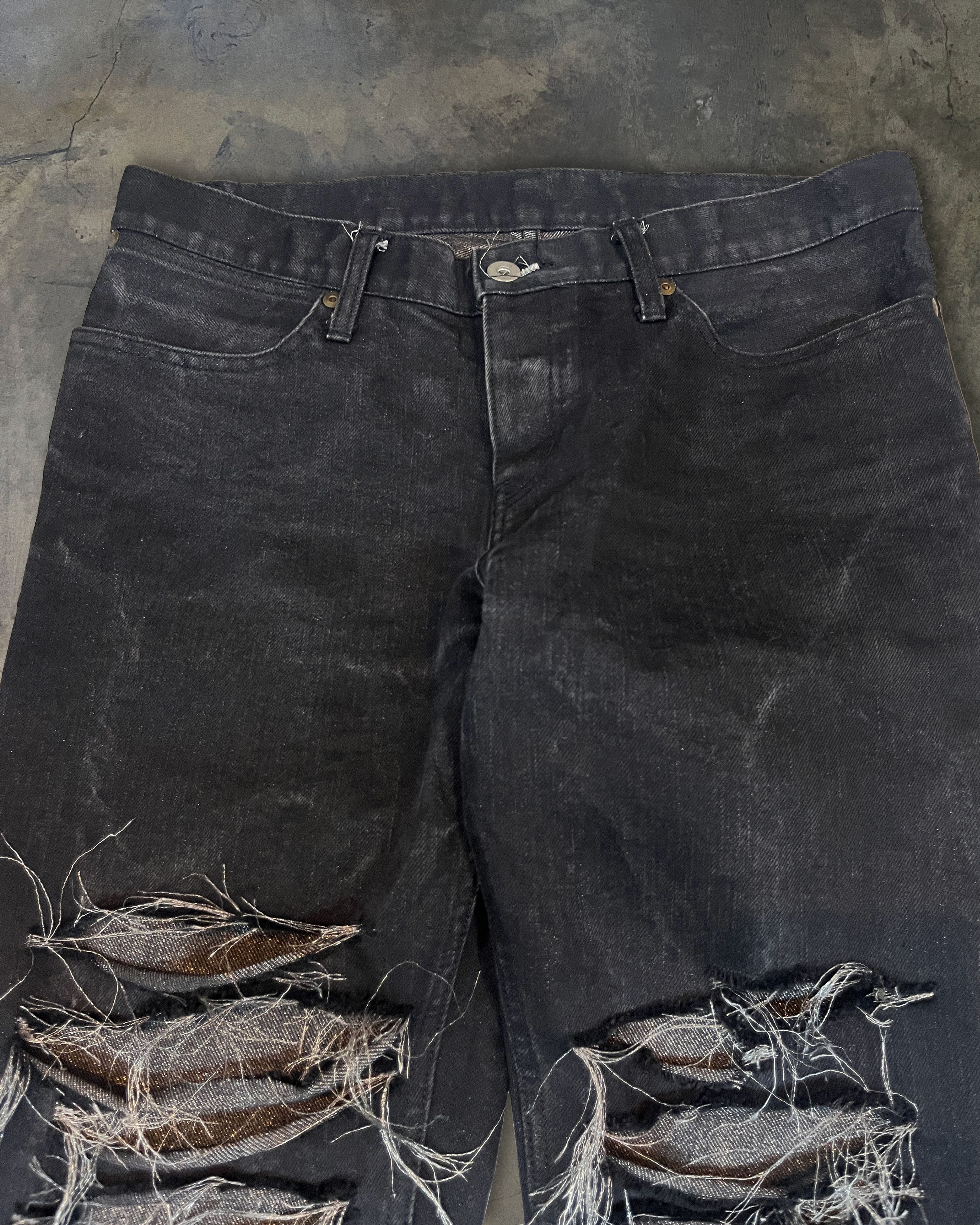 If Six Was Nine IFSIXWASNINE DISTRESSED FRAYED DENIM Size US 31 - 2 Thumbnail