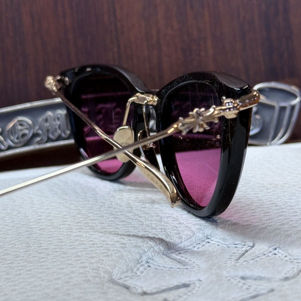 Chrome Hearts Chrome Hearts NEW LOVER 1/1 ‘Eroticism’ Sunglasses Size ONE SIZE - 9 Thumbnail