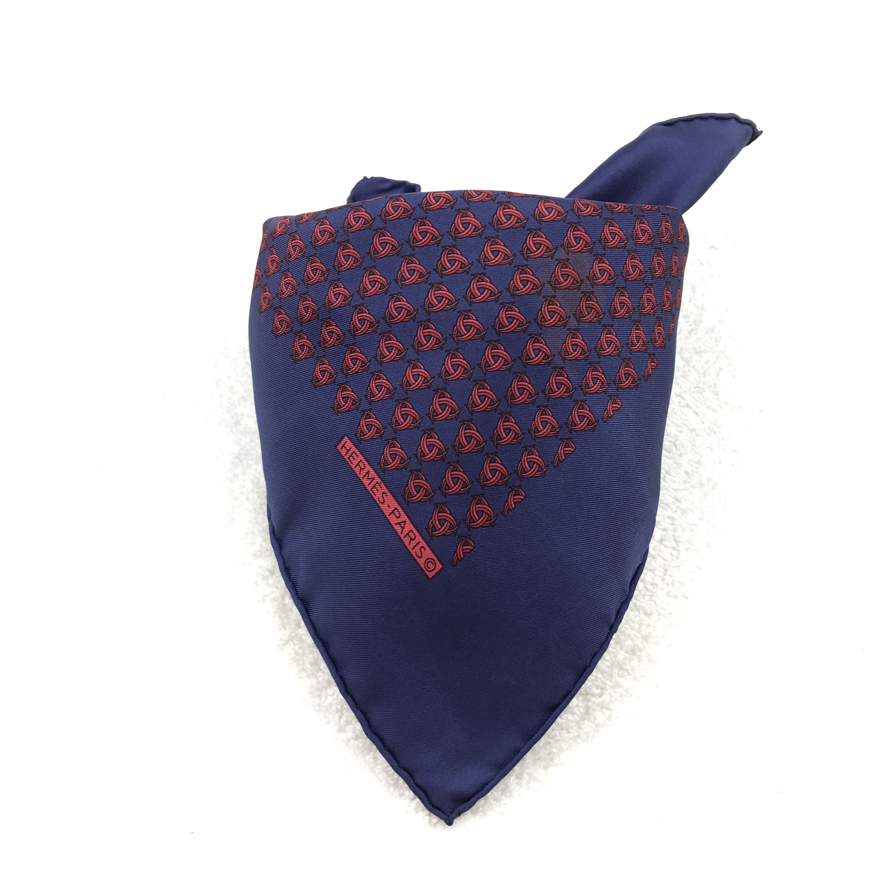 Hermes × Vintage Vintage Hermes Bandana Neckerchief Handkerchief Size ONE SIZE - 4 Thumbnail