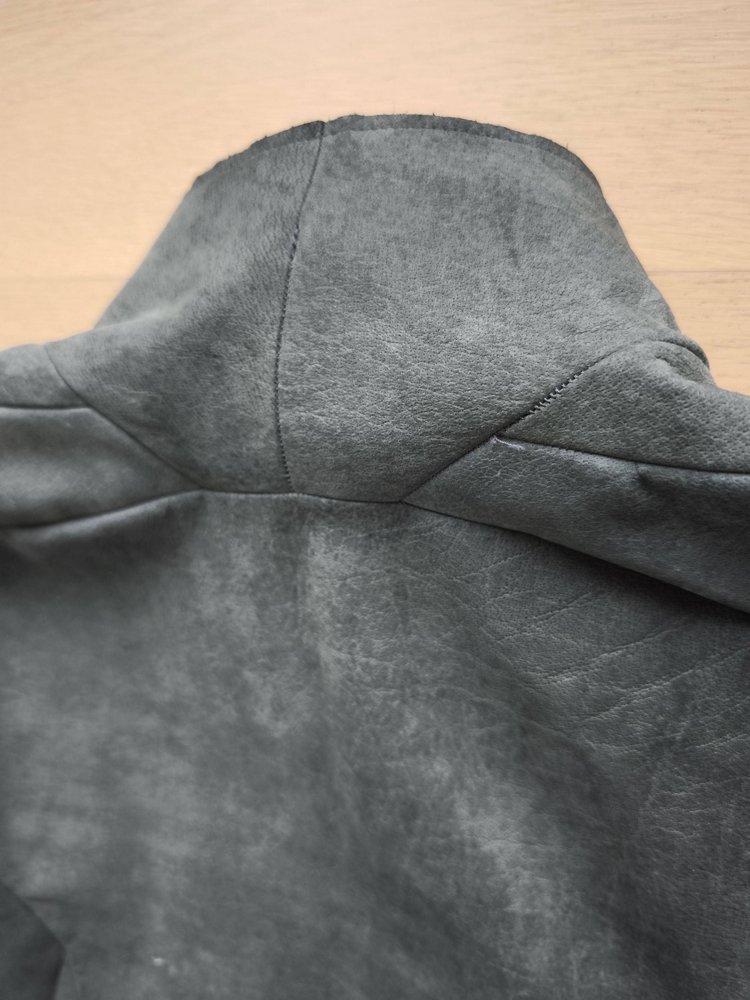 Leon Emanuel Blanck LEON EMANUEL BLANCK DARK GREY BUFFALO AVIATOR LEATHER JACKET Size US M / EU 48-50 / 2 - 6 Thumbnail