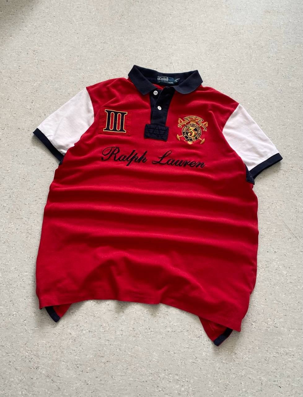 Polo Ralph Lauren 90s Ralph Lauren Vintage Cheet Kief Big Logo Retro Polo Size US L / EU 52-54 / 3 - 2 Thumbnail