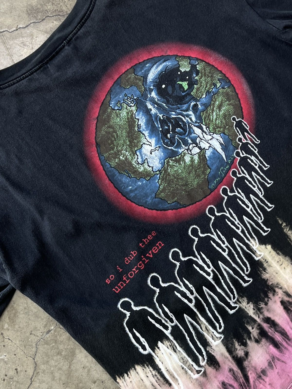 Band Tees Vintage 90s Metallica Unforgiven Pushead Tee Crystal Rain XL Size US XL / EU 56 / 4 - 5 Thumbnail