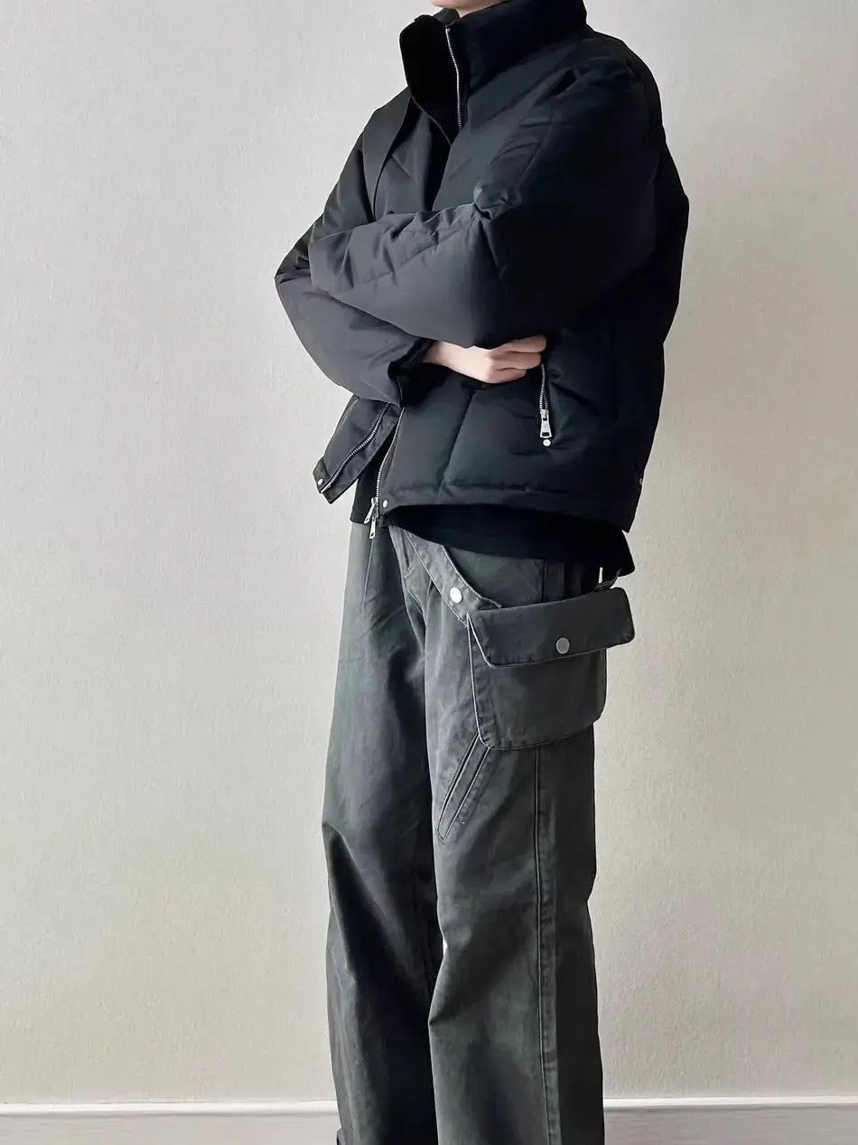 Japanese Brand Retro waist bag straight tube micro flared jeans Size US 32 / EU 48 - 3 Thumbnail