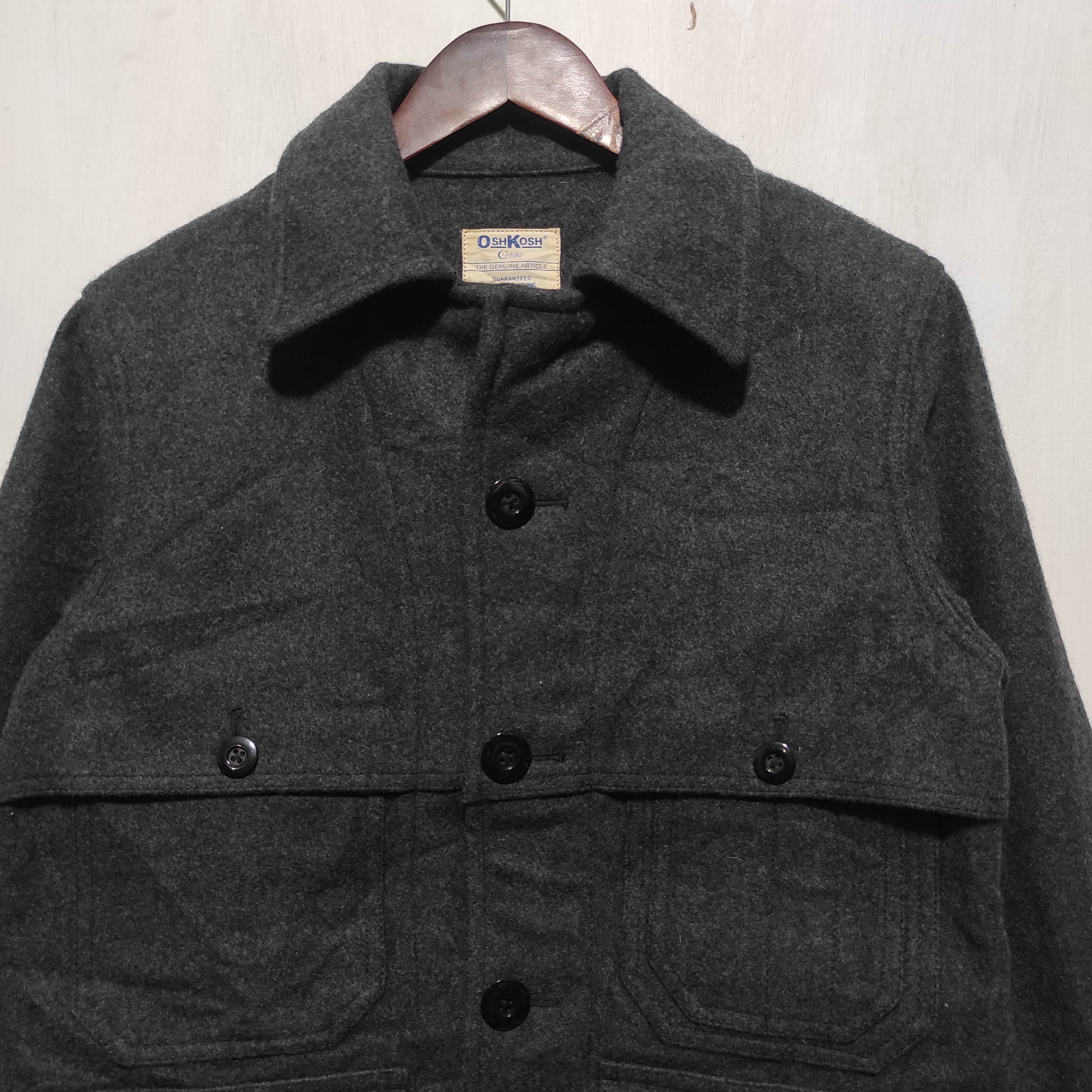 Oshkosh Vintage Oshkosh Wool Mackinaw Jacket Size US M / EU 48-50 / 2 - 2 Thumbnail
