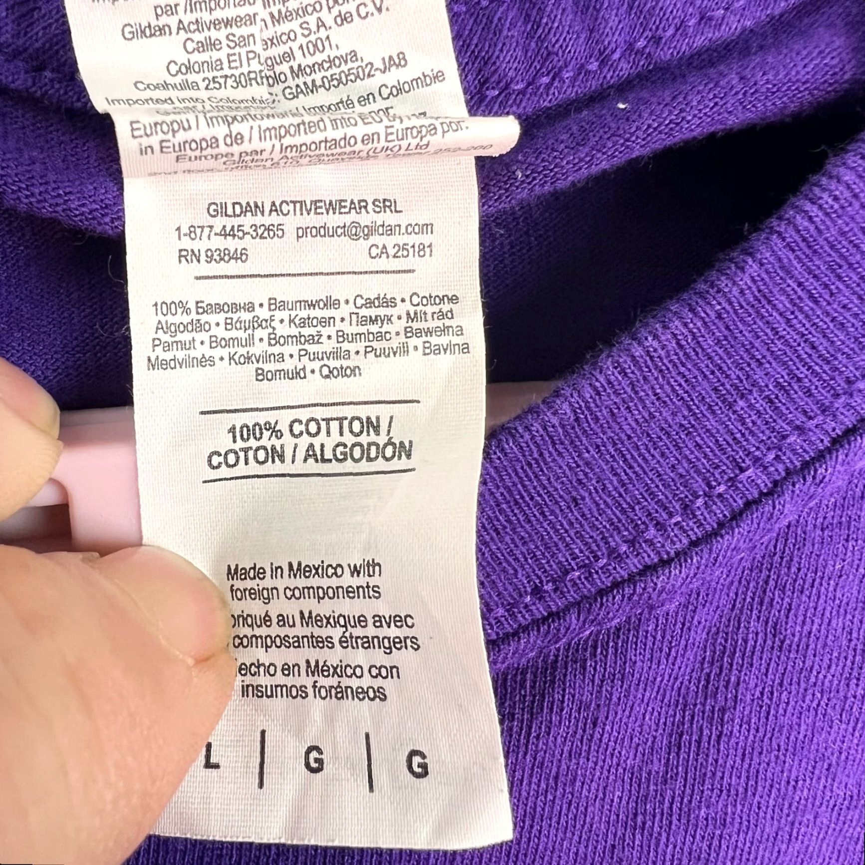 Gildan Gildan T-Shirt Size L Purple Daytona Beach Bike Week 2019 Eagle Biker Motorcycle Mens Size US L / EU 52-54 / 3 - 5 Thumbnail
