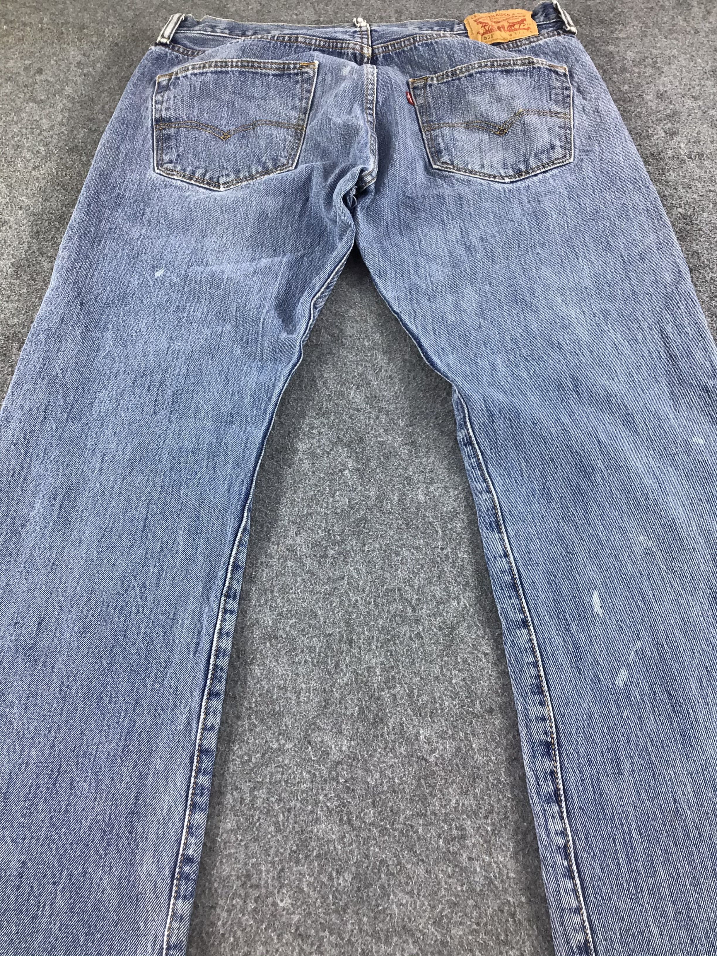 Levi's Distress Vintage Levis 501 Jeans Faded Blue Denim -J409 Size US 36 / EU 52 - 4 Thumbnail