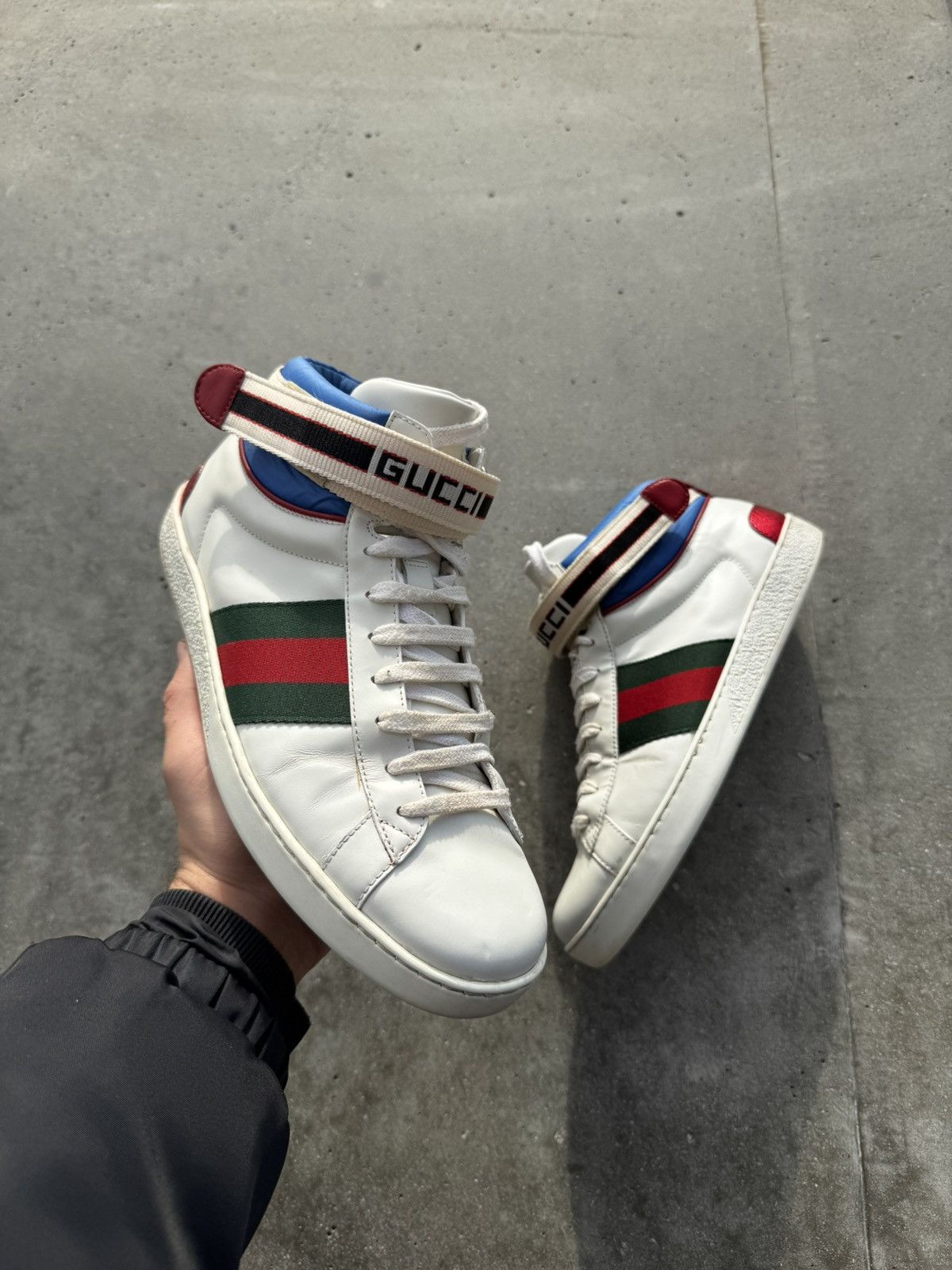 Gucci Gucci Ace Sneakers Hi-top designer archive Strap Hype Size US 8 / EU 41 - 2 Thumbnail