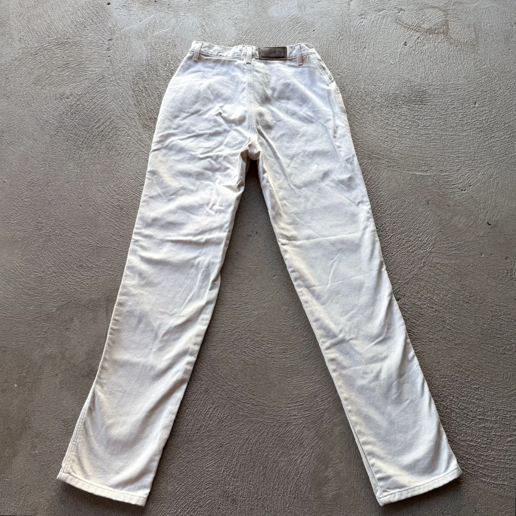 Vintage VINTAGE Rockies Jeans Womens 11 Beige Bare Back Straight Fit Denim Pants 80s 90s USA Western Men’s/ Women’s? Size 32" / US 10 / IT 46 - 2 Thumbnail