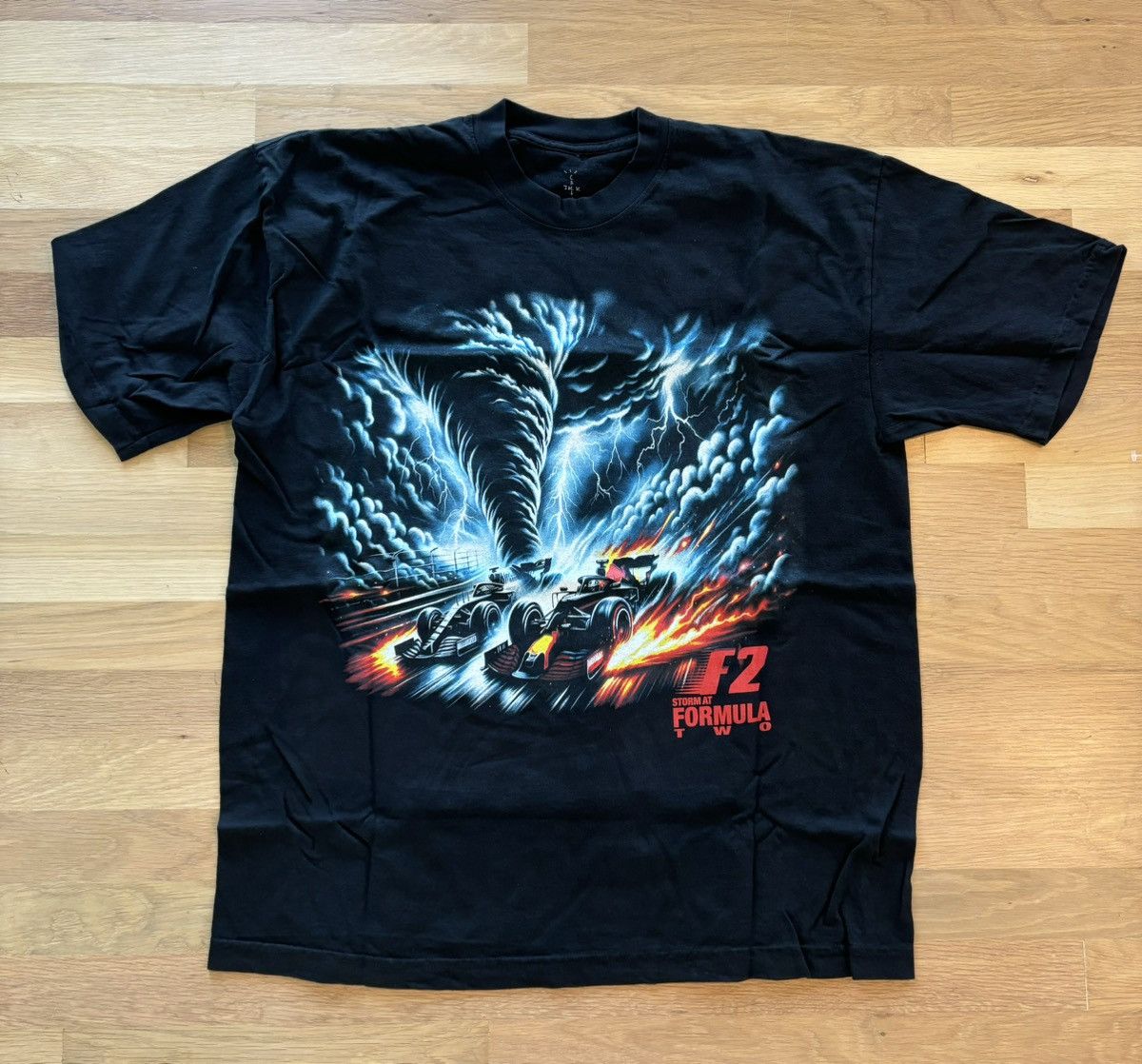 Travis Scott RARE Travis Scott Stormi Formula Two F2 Pit Crew Tee Size US L / EU 52-54 / 3 - 1 Thumbnail