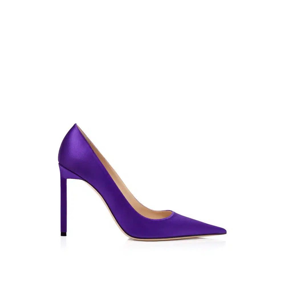 Tom Ford o1loc1c0326 W3721 Satin Betty Pumps in Purple Size US 11 / IT 41 - 1 Thumbnail