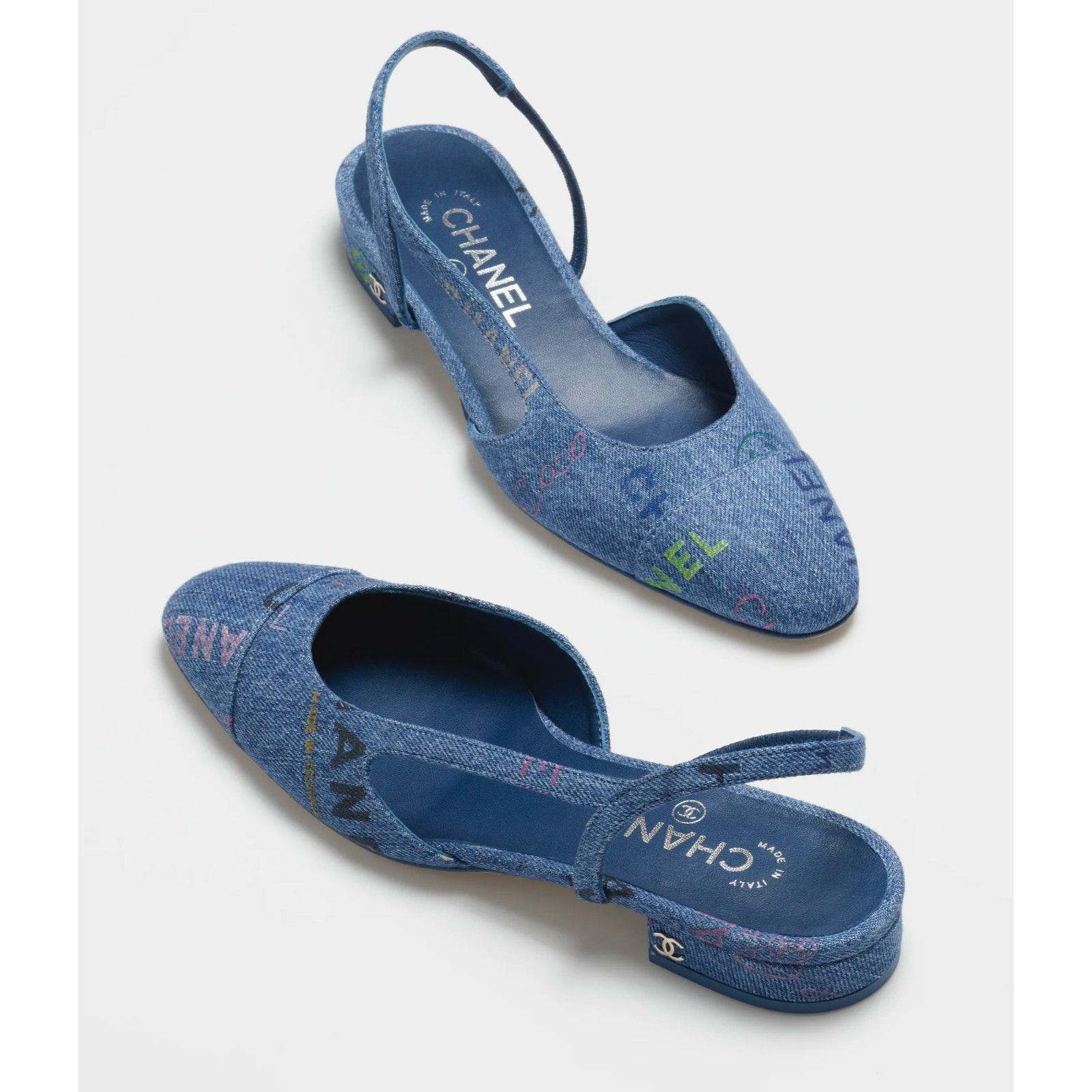 Chanel 22P Mademoiselle Coco Sling Denim Slingback Ballet Flat 36 Size US 6 / IT 36 - 2 Thumbnail
