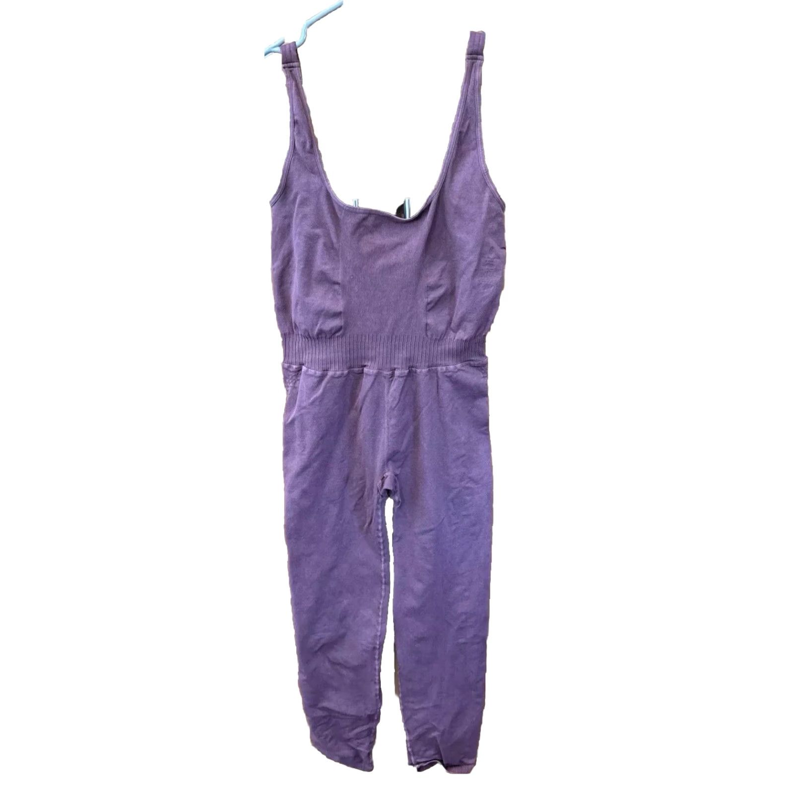Free People VINTAGE Free People Movement Good Karma Mauve ONE PIECE BODYSUIT M L Stretch Straps Size M / US 6-8 / IT 42-44 - 2 Thumbnail