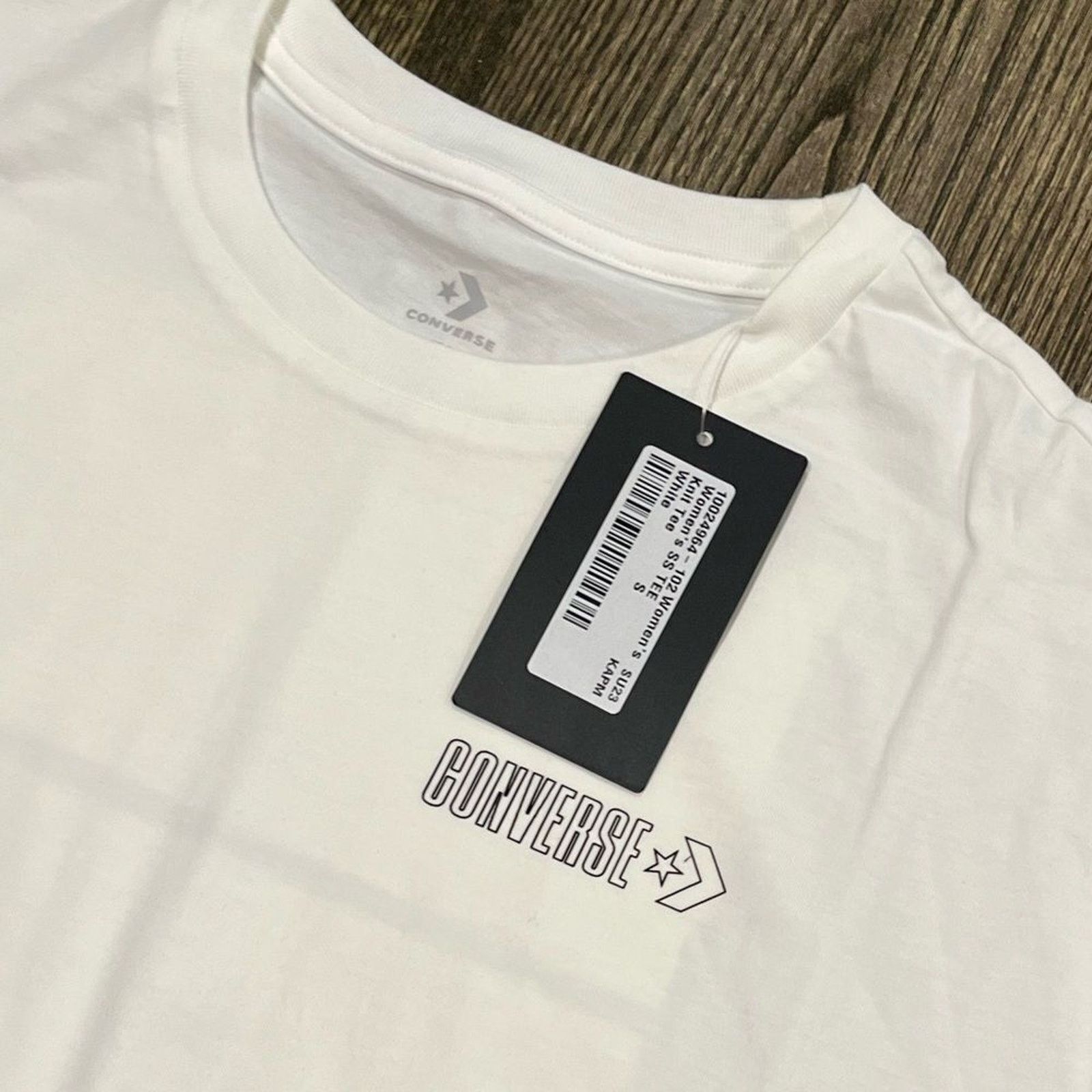 Converse NWT Converse Coastal Vibes Knit Tee Crewneck White Small Size S / US 4 / IT 40 - 2 Thumbnail
