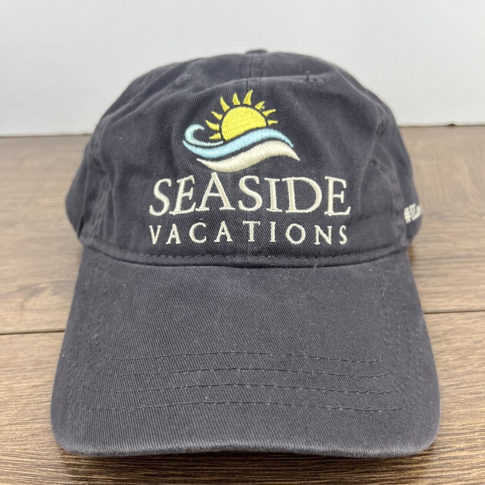 Other Seaside Vacations Hat Sea Side Hat Gray Hat Adjustable Adult Size ONE SIZE - 4 Thumbnail