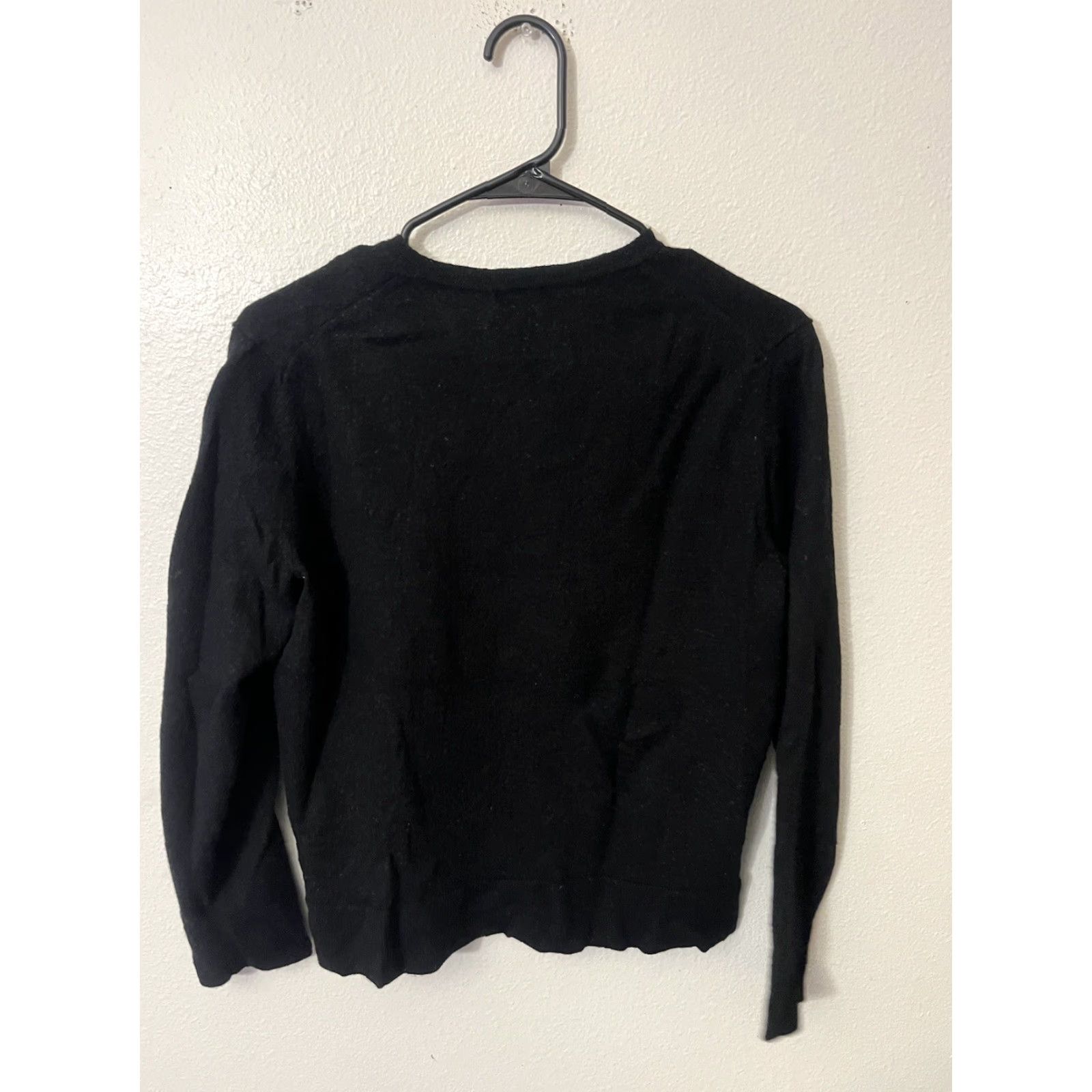 Gap Gap Black Merino Wool Pullover Sweater Adult Large Long Sleeve V-Neck Mens Size US L / EU 52-54 / 3 - 2 Thumbnail