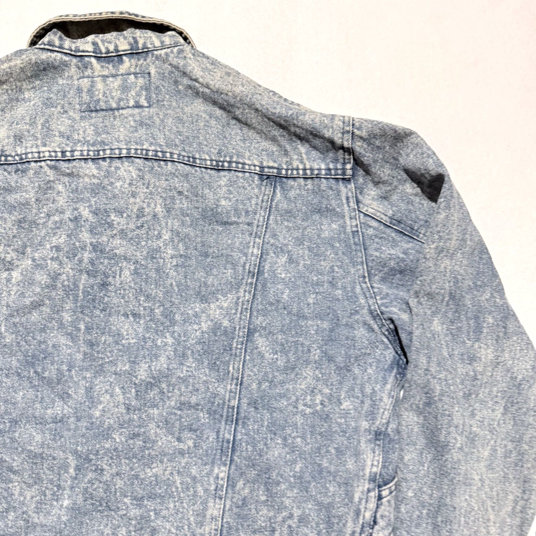 Denime VINTAGE Nuggets Wear Trucker Jacket Blue Acid Wash Denim Oversized Retro Y2K - Medium Mens Jacket Size US M / EU 48-50 / 2 - 6 Thumbnail