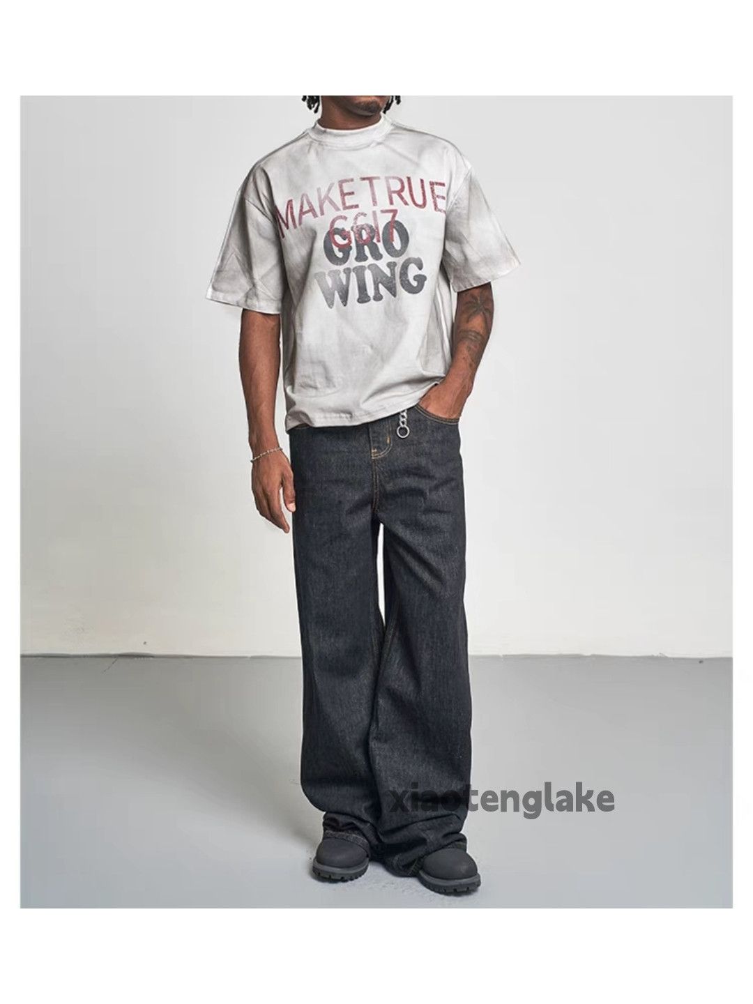 Designer × Jean × Vintage retro utility loose baggy skate hiphop jeans Size US 28 / EU 44 - 6 Thumbnail