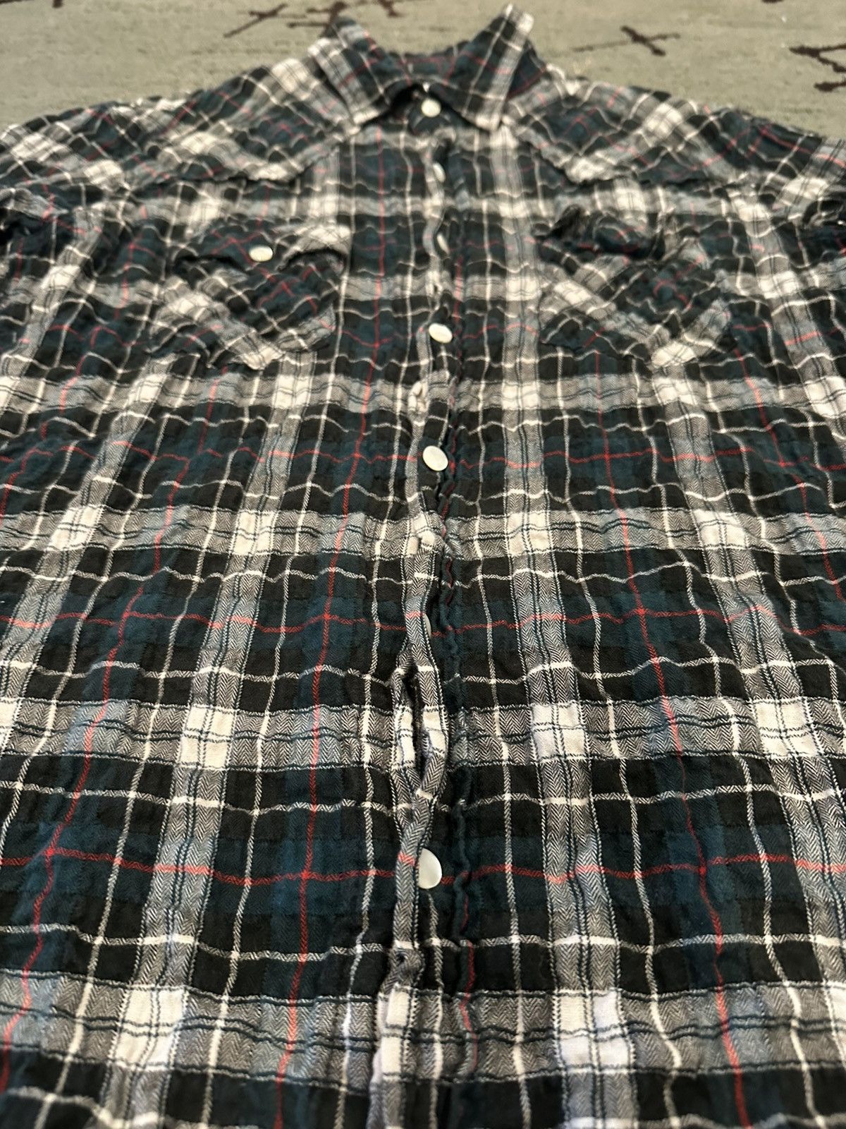 GOODENOUGH GOODENOUGH “Keep The Humming” Stretchy Flannel Button Down Size US M / EU 48-50 / 2 - 6 Thumbnail