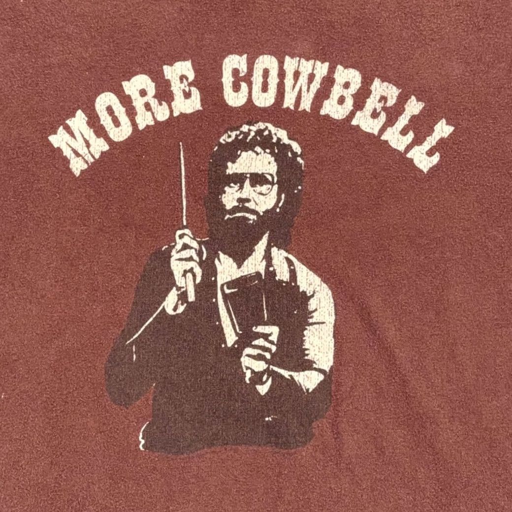 Anvil VINTAGE More Cowbell Shirt Adult LARGE Brown SNL Will Ferrell Walken Y2K Size US L / EU 52-54 / 3 - 2 Thumbnail