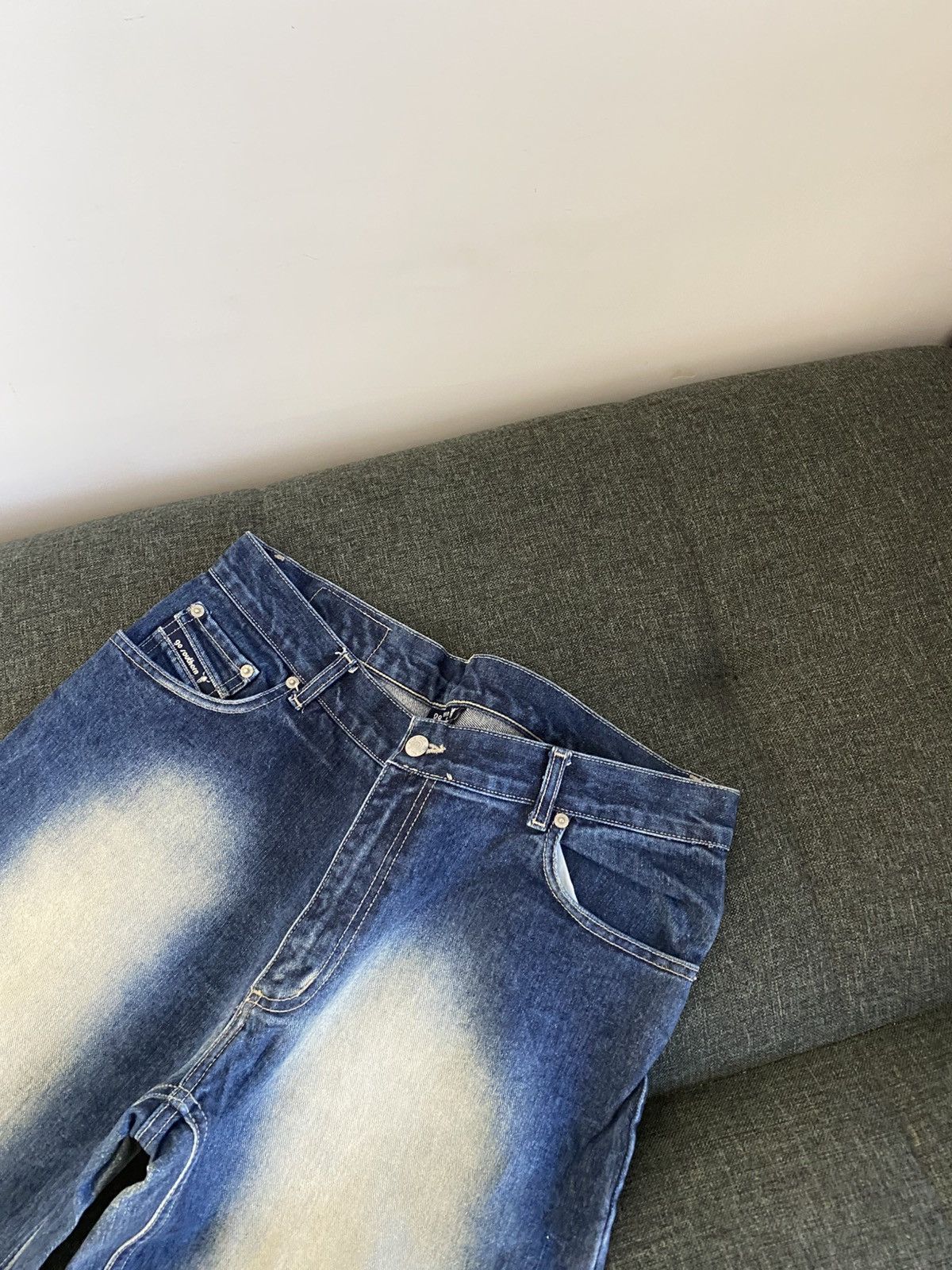 If Six Was Nine Vintage Hysteric Glamour Style Vintage Flared Jeans Washed Size US 34 / EU 50 - 4 Thumbnail