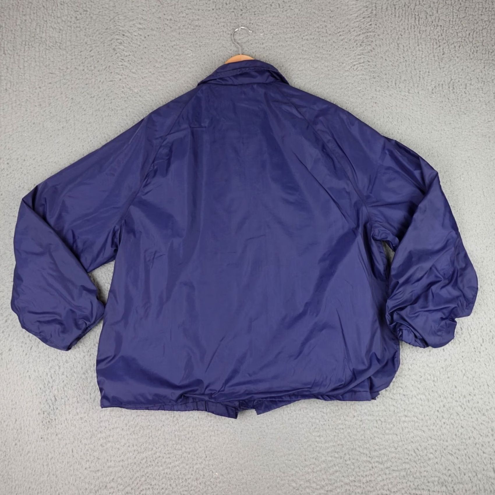Athletic Works VINTAGE Athletic Works Windbreaker Jacket Mens L Blue Snap 80s 90s Size US L / EU 52-54 / 3 - 3 Thumbnail