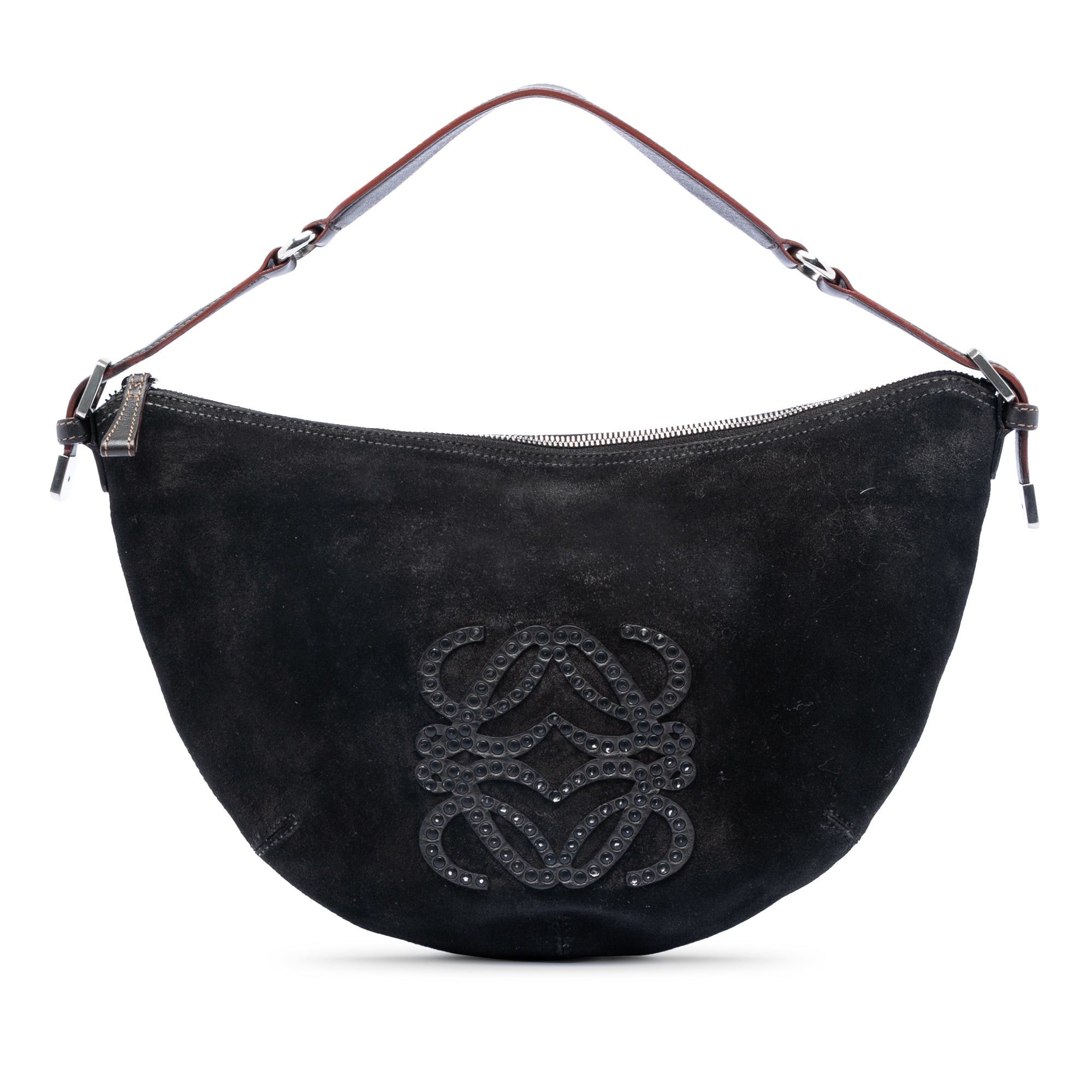 Loewe Suede Studded Anagram Hobo Size ONE SIZE - 1 Thumbnail
