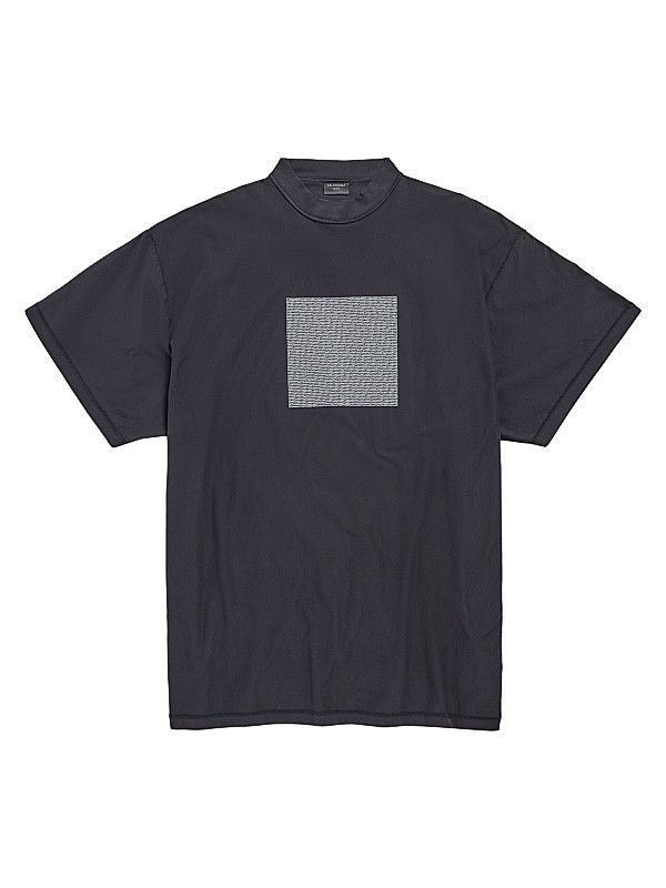 Text Block Inside Out Oversized T-Shirt