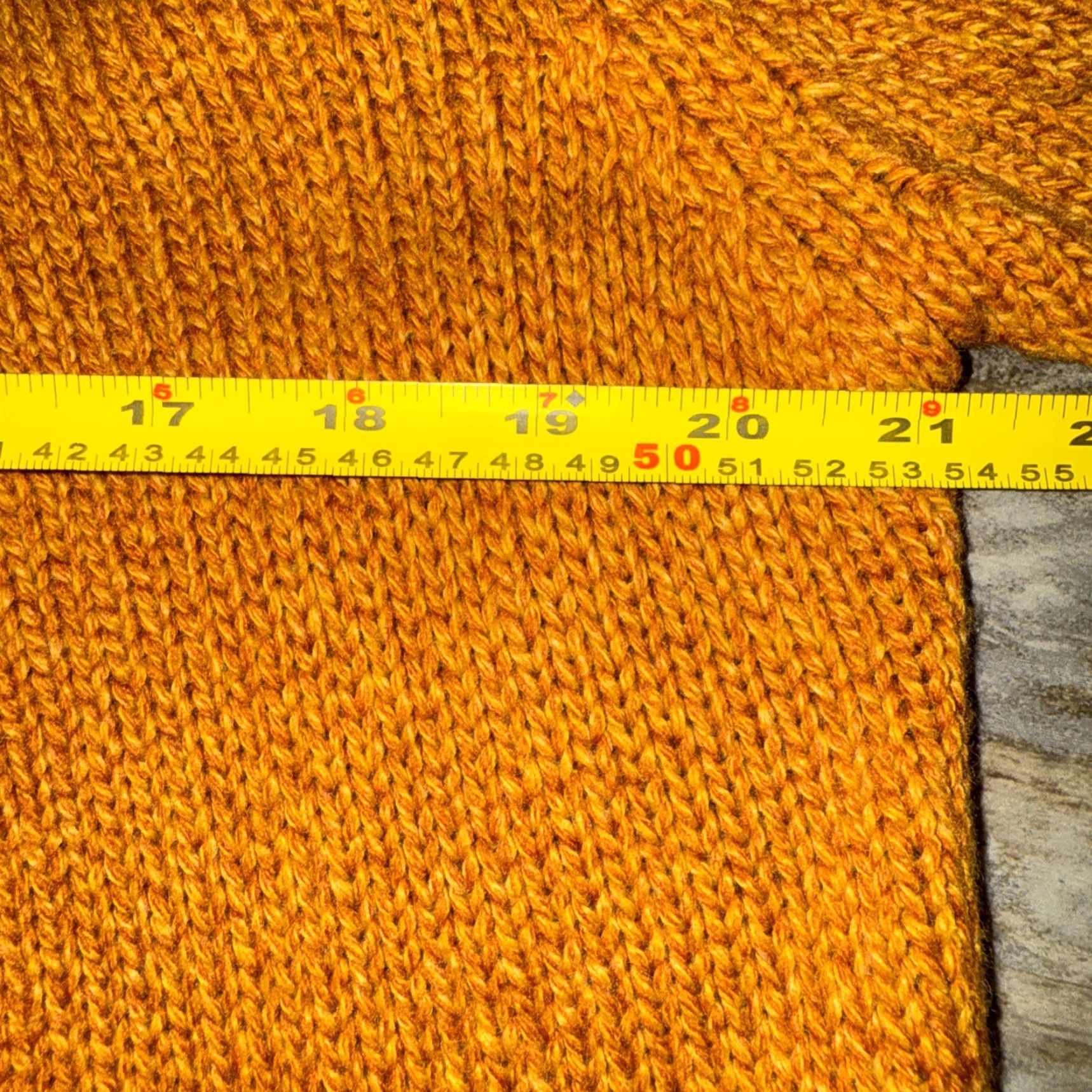 Merona Merona Cardigan Sweater Women L Dark Mustard Orange Open Knit Long Sleeve Wool Acrylic Solid Collar - Regular Fit - Fall Spring Winter Size L / US 10 / IT 46 - 7 Thumbnail