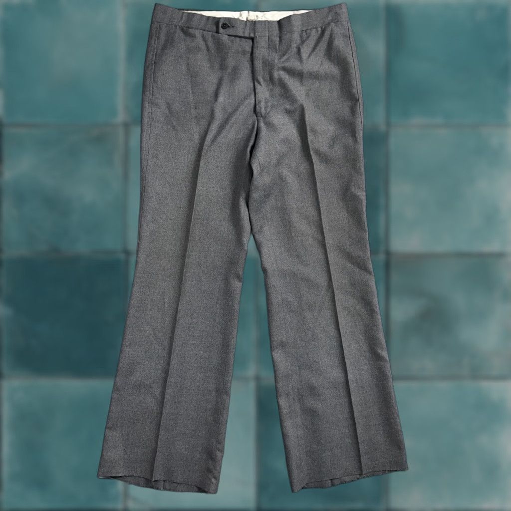 VTG Champion Pleated Trousers Dress Slacks Pants 34x32 MCM Rockabilly Gray Wool? 1960s Men’s Mens Womens Girls Boys