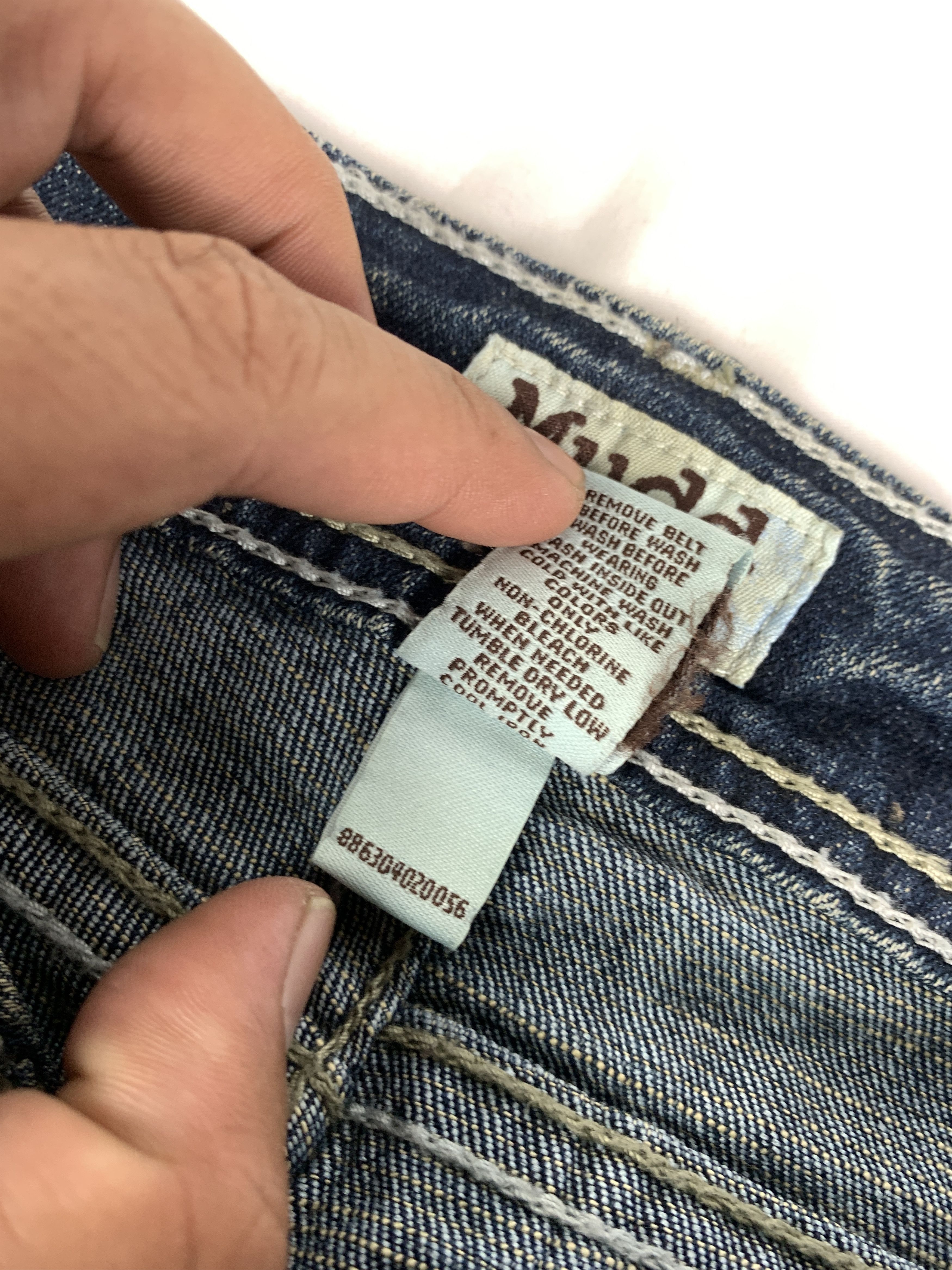Japanese Brand 2000s Mudd Indigo Blue Flared Jeans (31) Size 31" - 8 Thumbnail