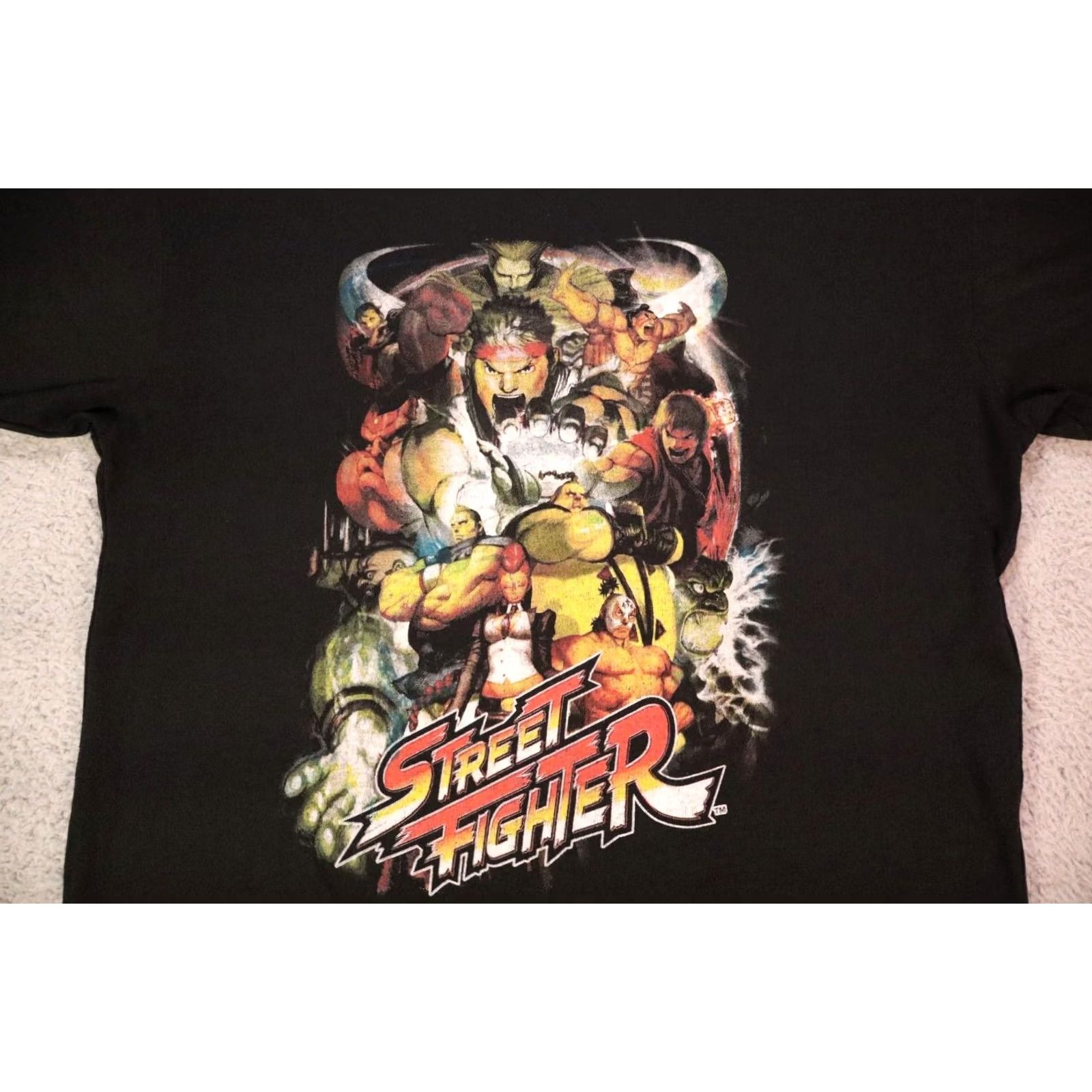 Vintage Street Fighter Shirt Men M Black Brisco Brands Retro T-Shirt RegularFit Size US M / EU 48-50 / 2 - 2 Thumbnail