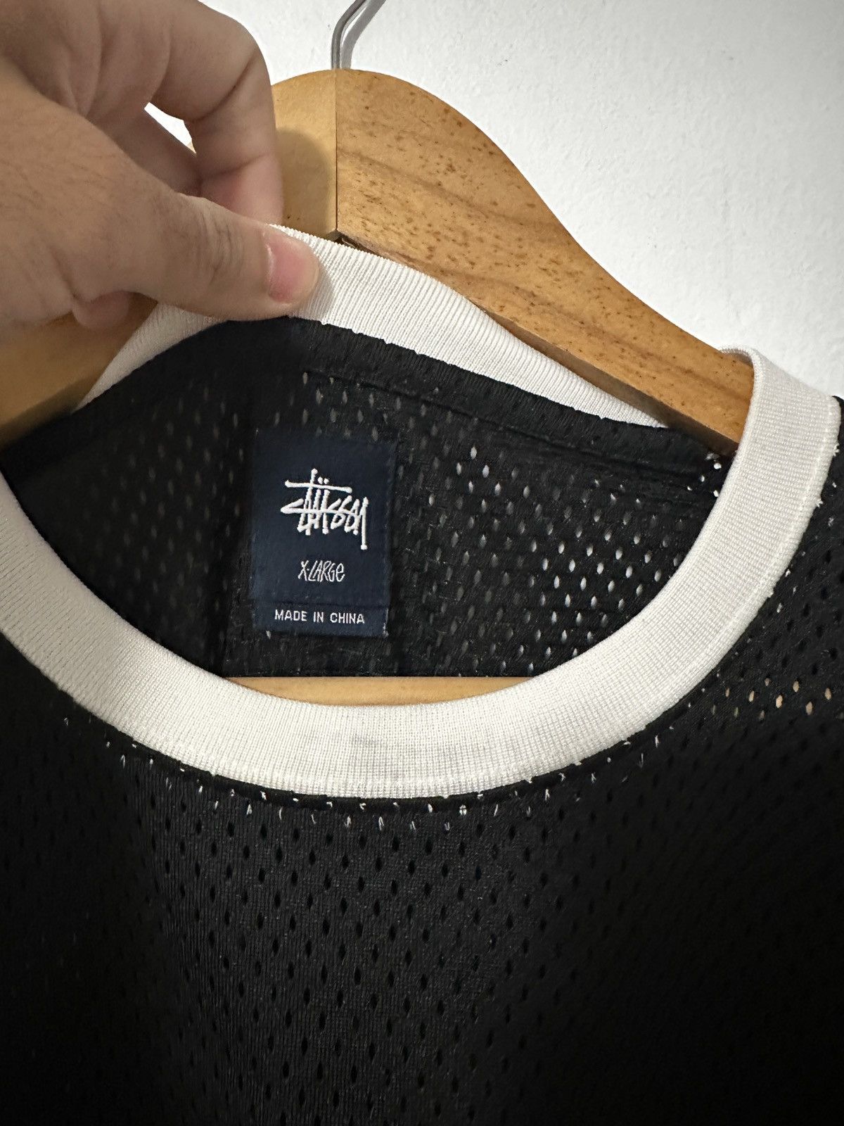 Stussy Stussy Mens Black Mesh Jersey All City Champion Large #80 Size US XL / EU 56 / 4 - 4 Thumbnail