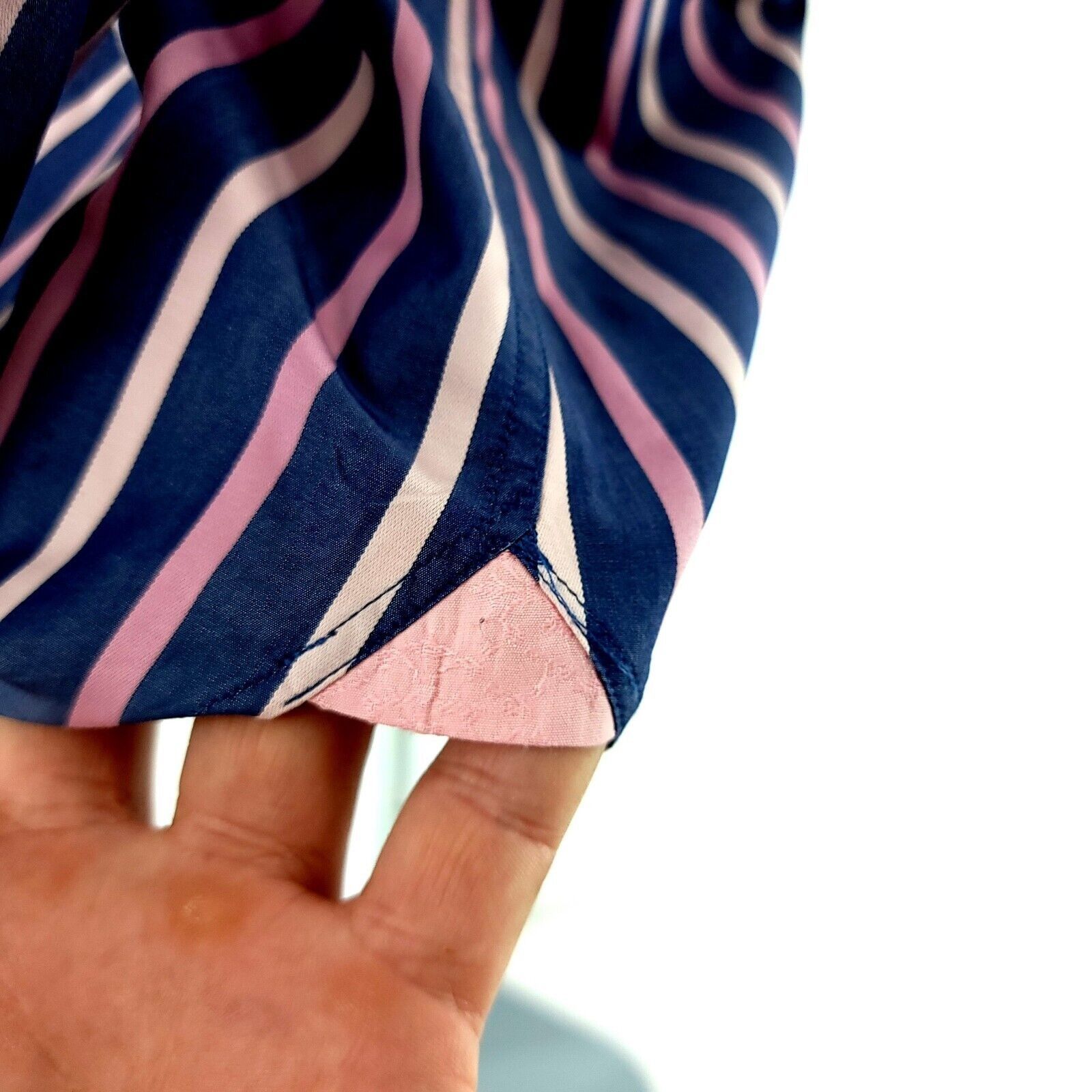 Ted Baker Ted Baker London Archive Size 16 Blue Pink Striped French Cu Size US S / EU 44-46 / 1 - 4 Thumbnail